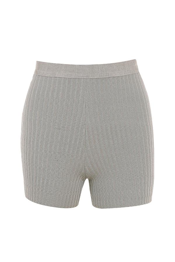 Eden  grey marl bandage shorts - sale Product Image