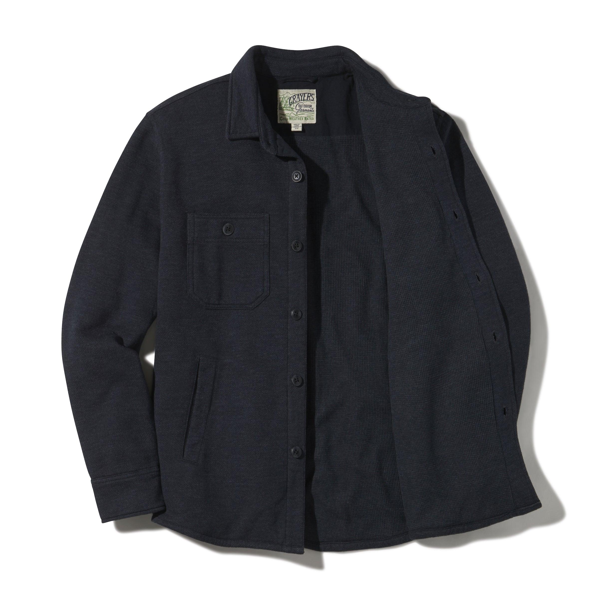 Dunlop Waffle Lined Shirt Jacket - Blue Graphite (Final Sale)* Product Image