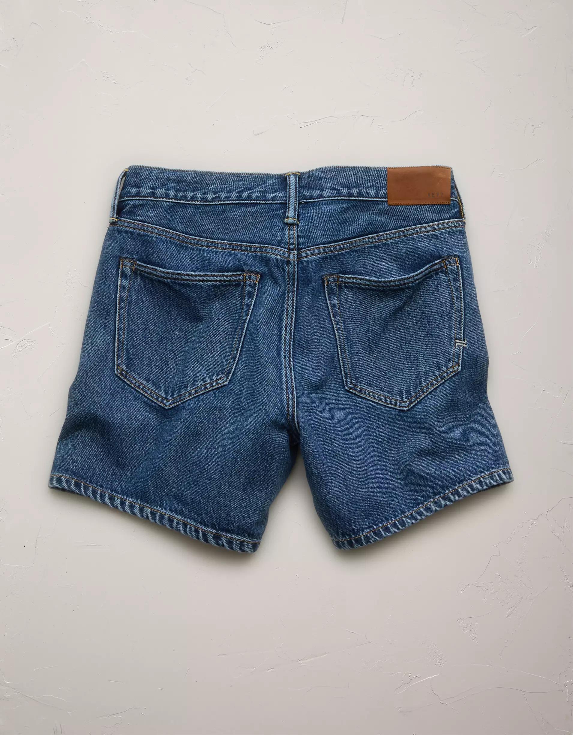 AE77 Premium Classic Long Denim Short Product Image