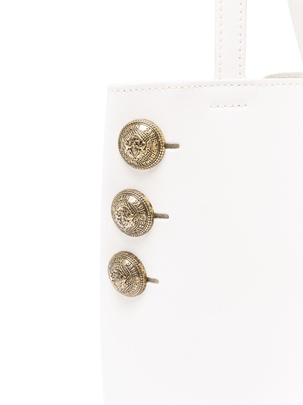 Emblème leather tote bag Product Image