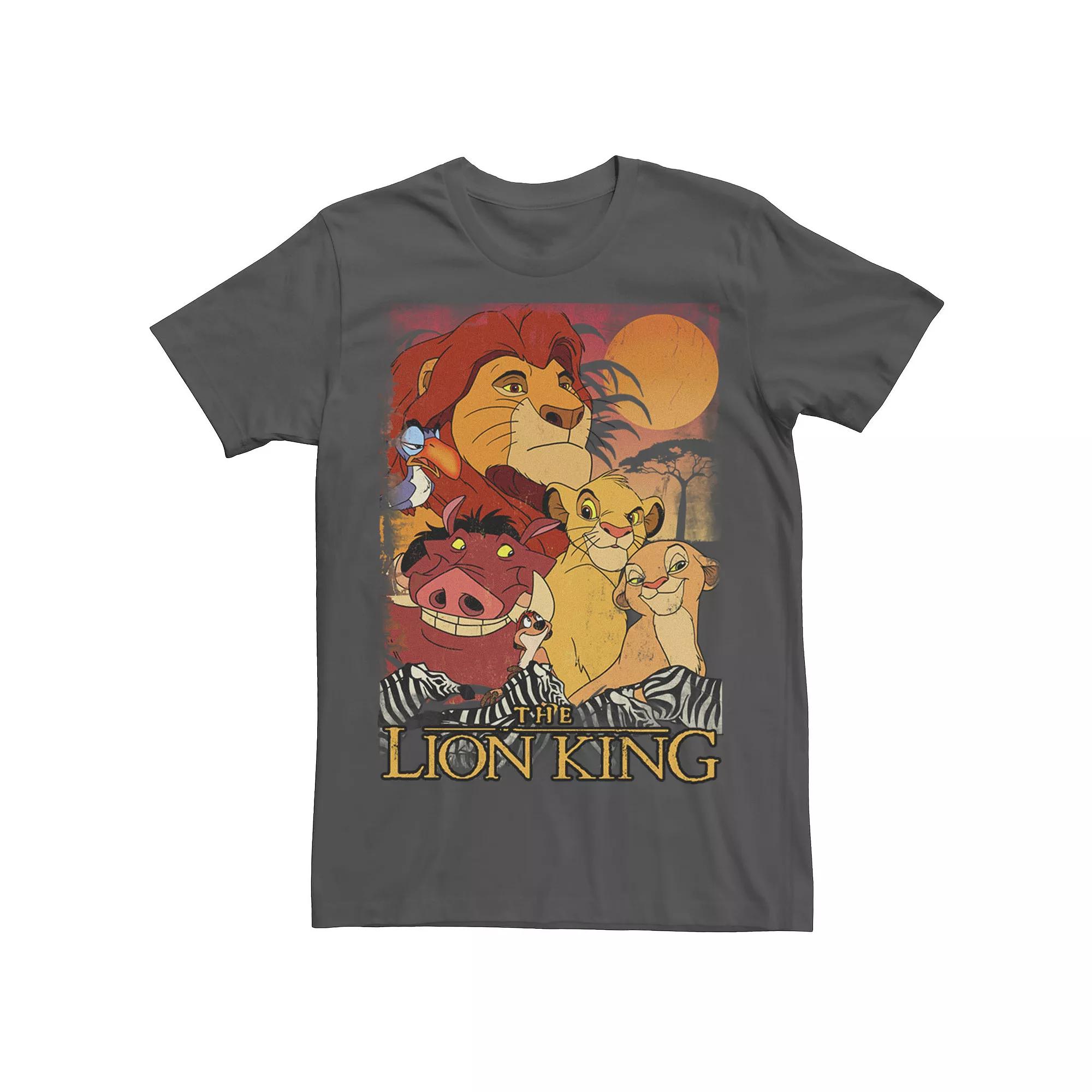 Disney's The Lion King Happy Group Shot Poster Men's Tee,  Product Image