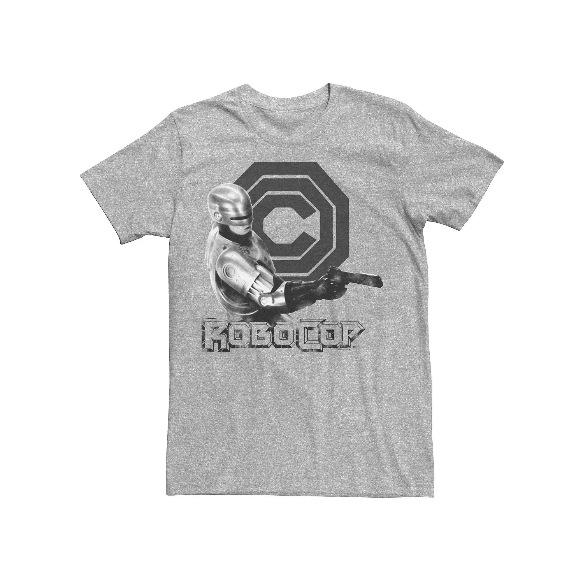 Men's RoboCop Logo Action Shot Tee, Size: XXL, Athletic Grey Product Image