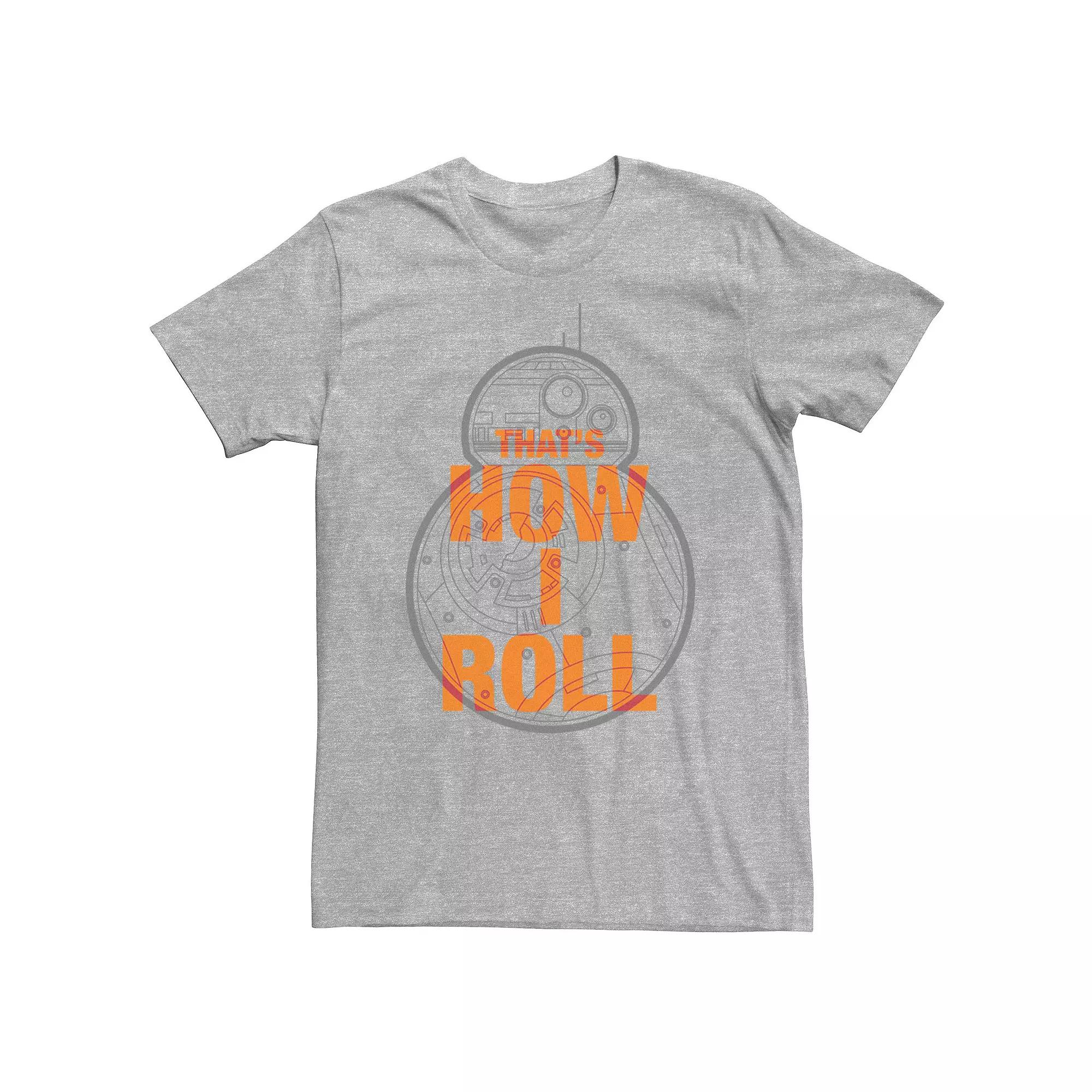 Big & Tall Star Wars Force Awakens BB-8 That's How I Roll Tee, Men's,  Product Image