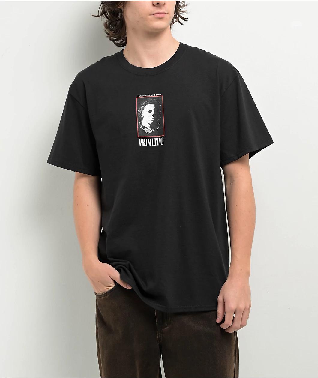 Primitive x Halloween Slash P Black T-Shirt Product Image