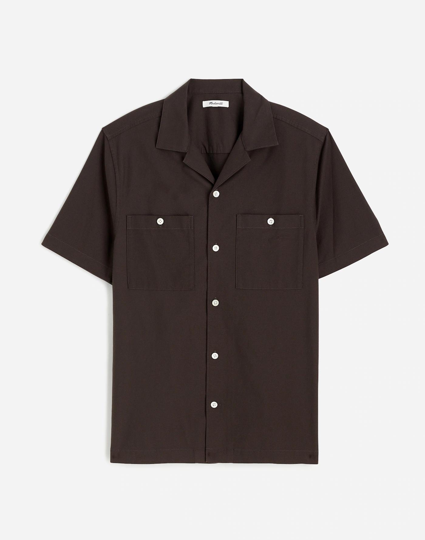Camp Collar Short-Sleeve Shirt in Everyday Twill Product Image