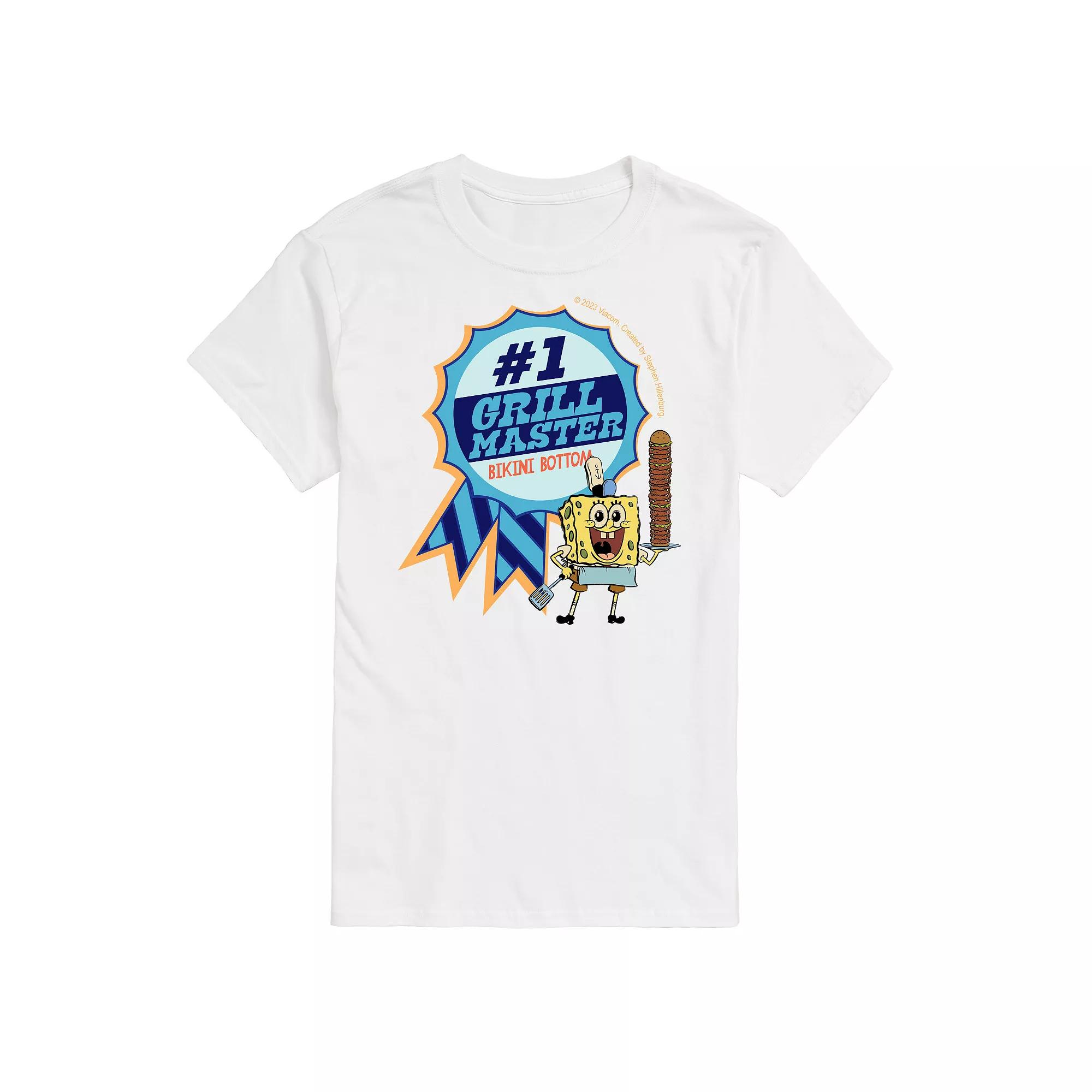 Big & Tall SpongeBob SquarePants Grill Master Blue Ribbon Graphic Tee, Men's,  Product Image