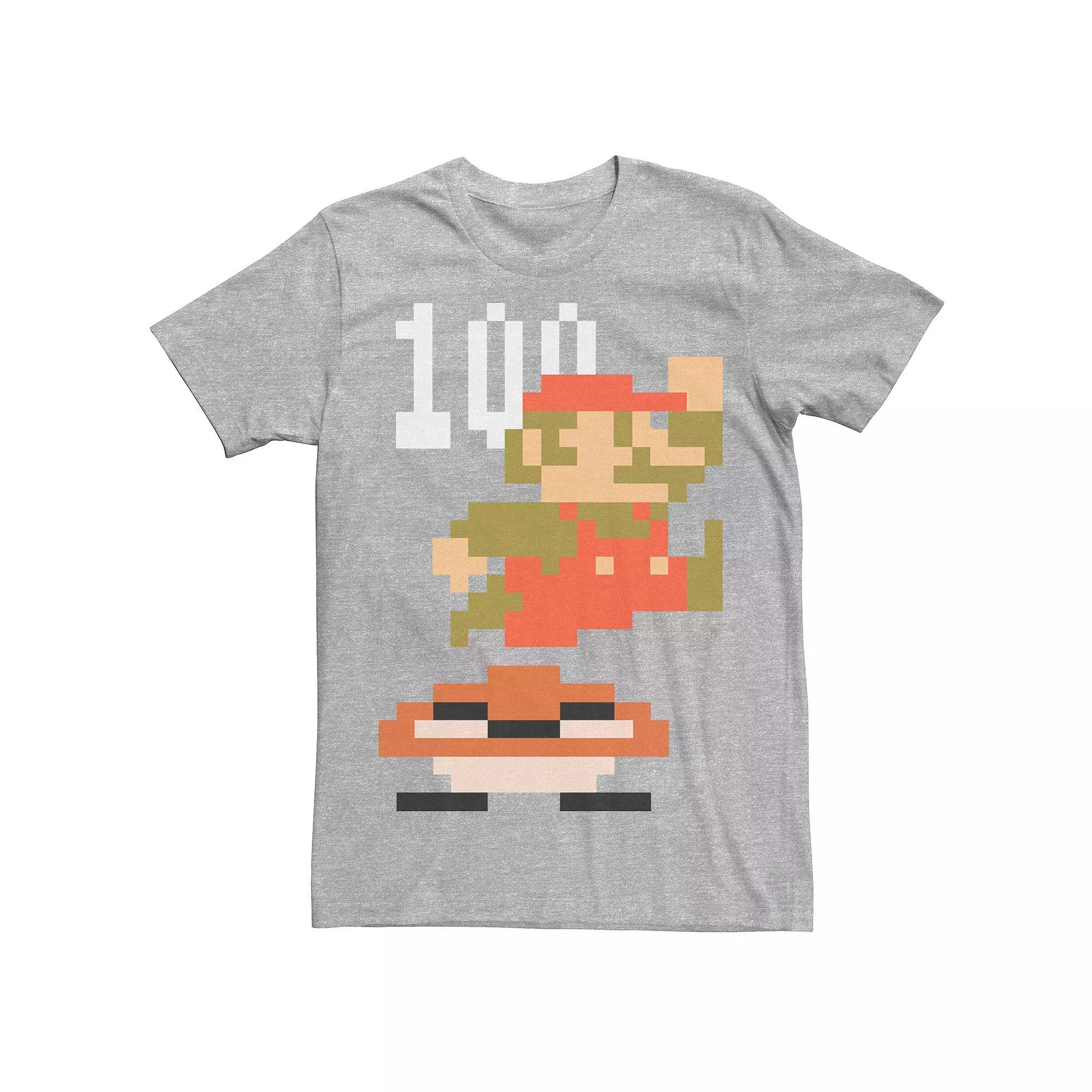 Men's Nintendo Super Mario 8-bit Goomba Jump 100 Points Tee,  Product Image