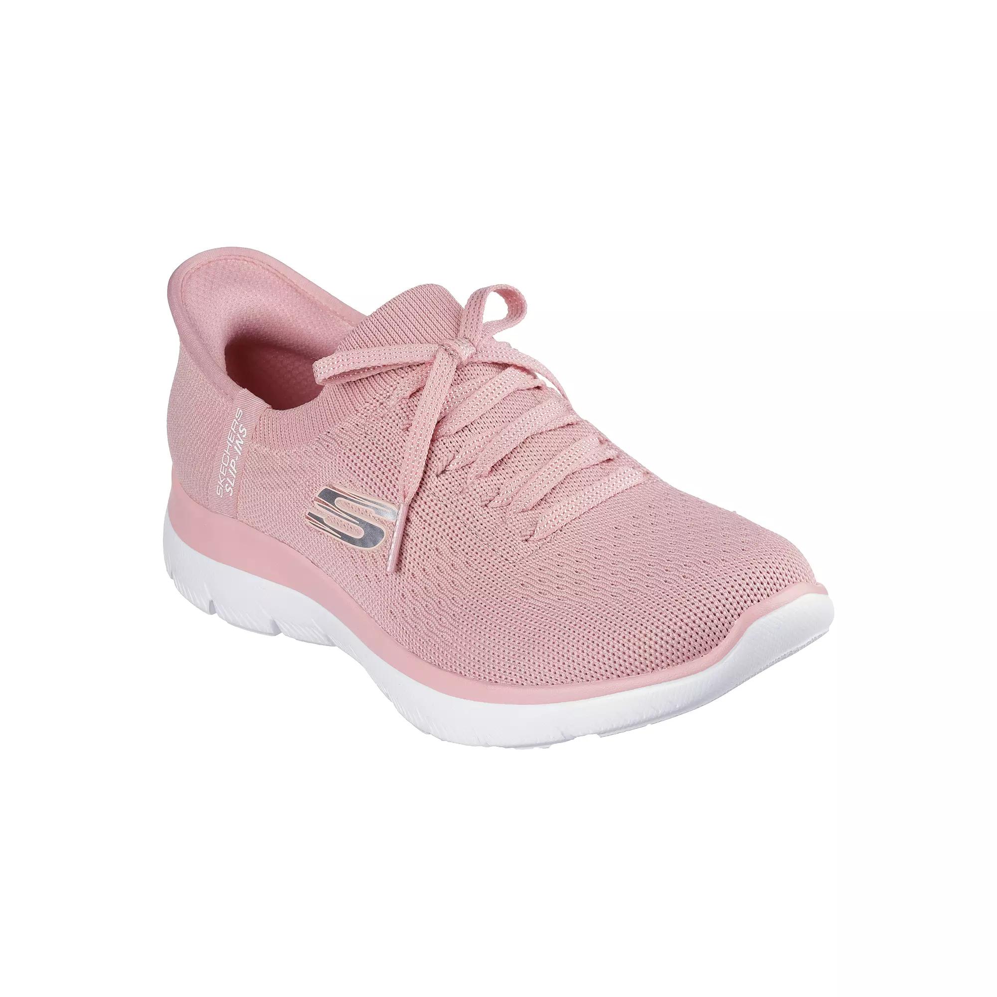 Skechers Hands Free Slip-ins® Summits New Daily Women's Sneakers, Size: 7 Wide, Pink Product Image