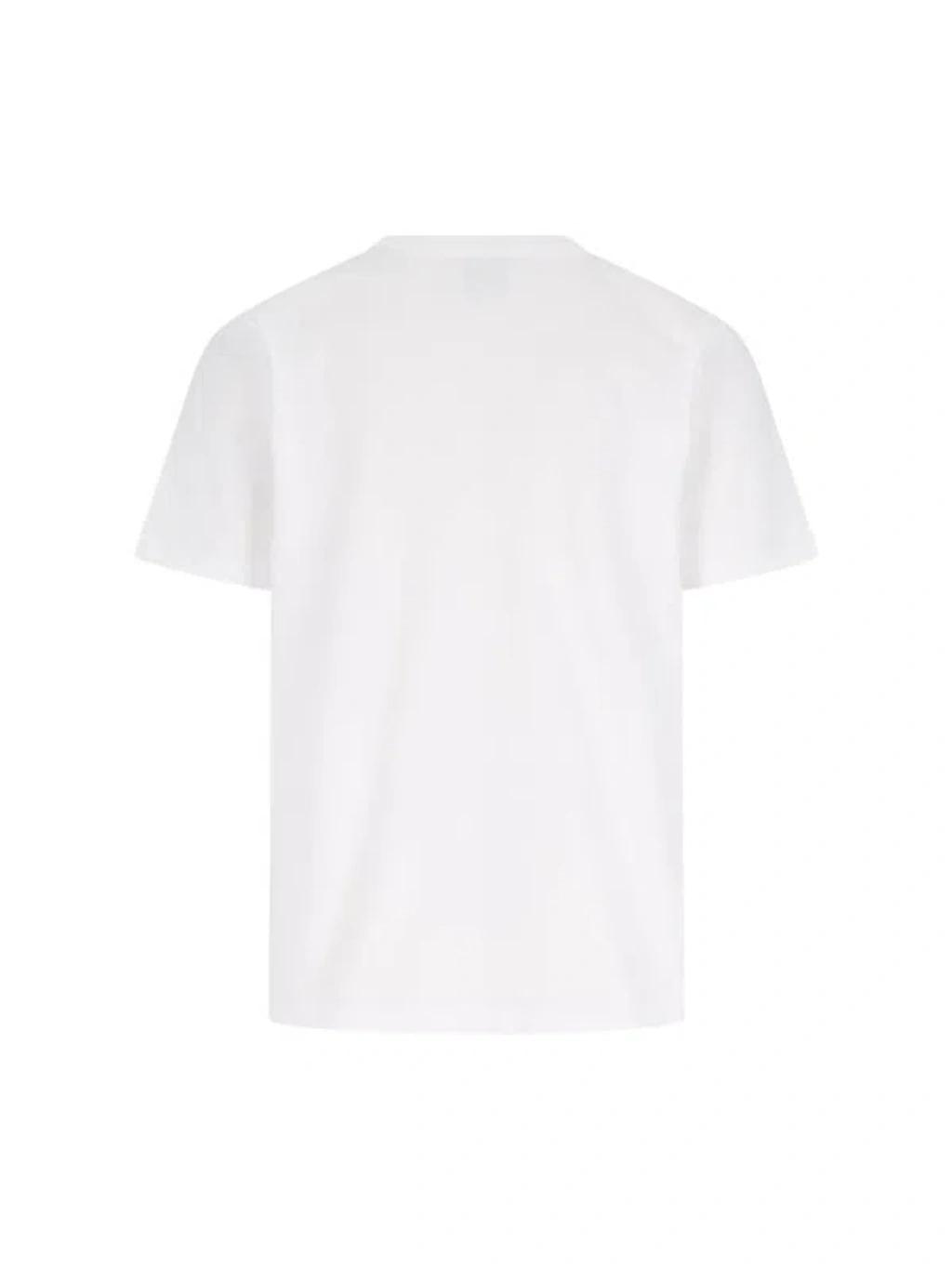 CASABLANCA Cotton Crew Neck T-shirt With Graphic Print In White Product Image