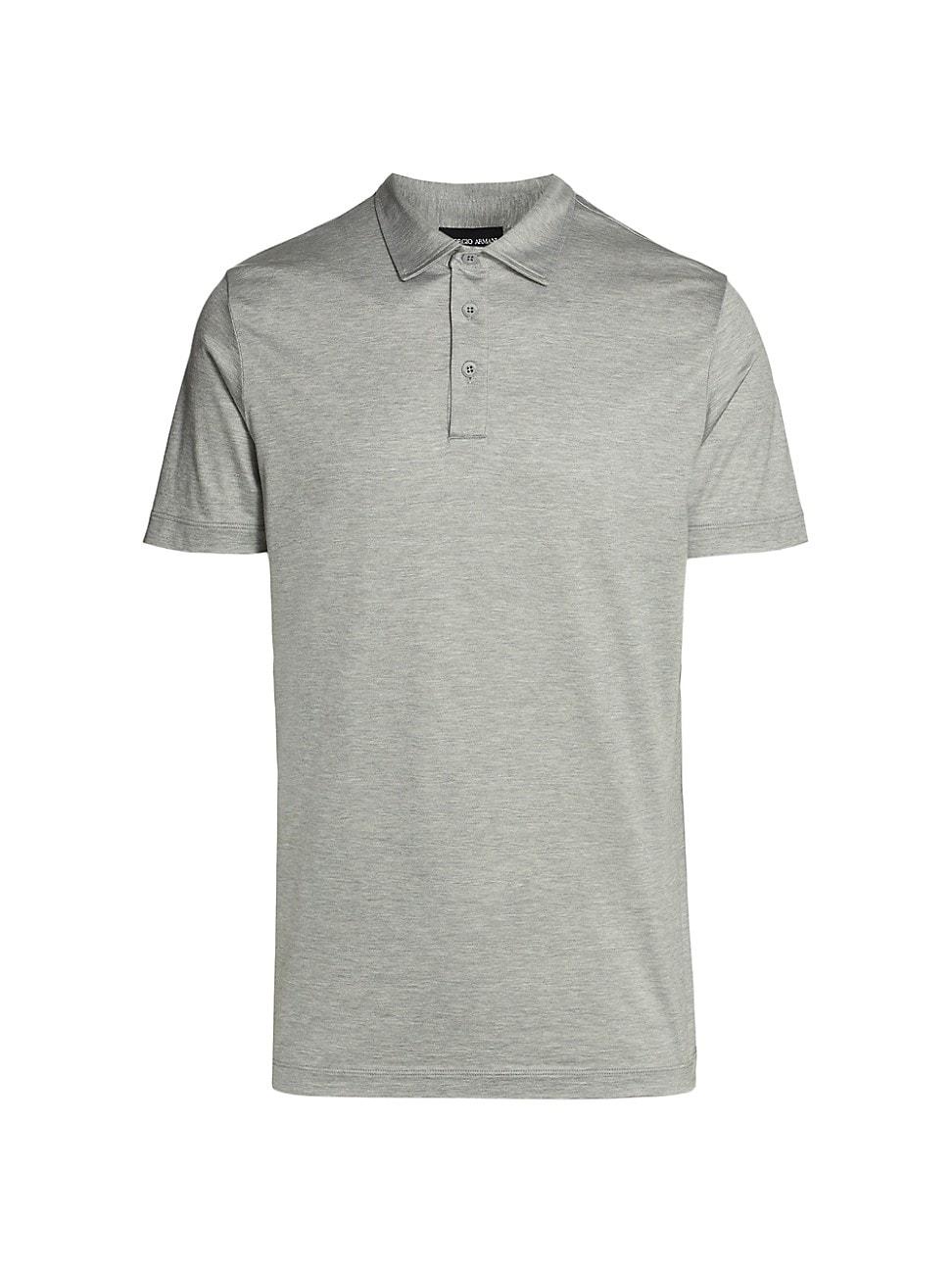 Mens Solid Jersey Polo Shirt Product Image
