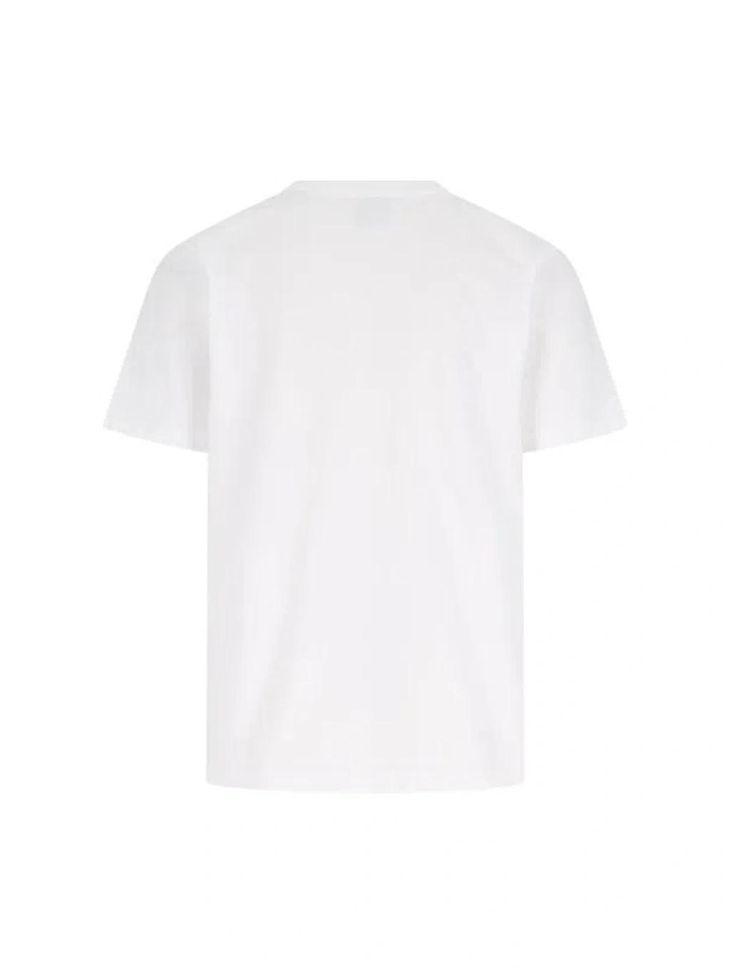 CASABLANCA Cotton Crew Neck T-shirt With Graphic Print In White Product Image