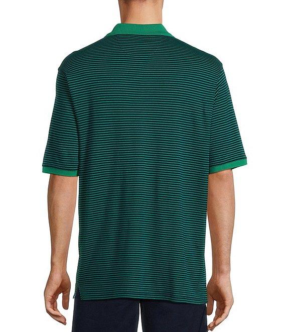 Roundtree & Yorke Supima Short Sleeve Striped Polo Shirt Product Image