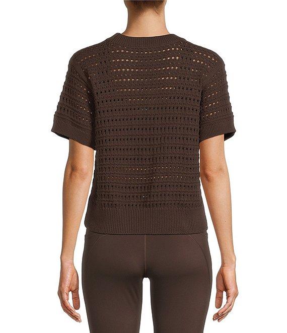 Antonio Melani Active Knit Crew Neck Short Sleeve Pullover Product Image
