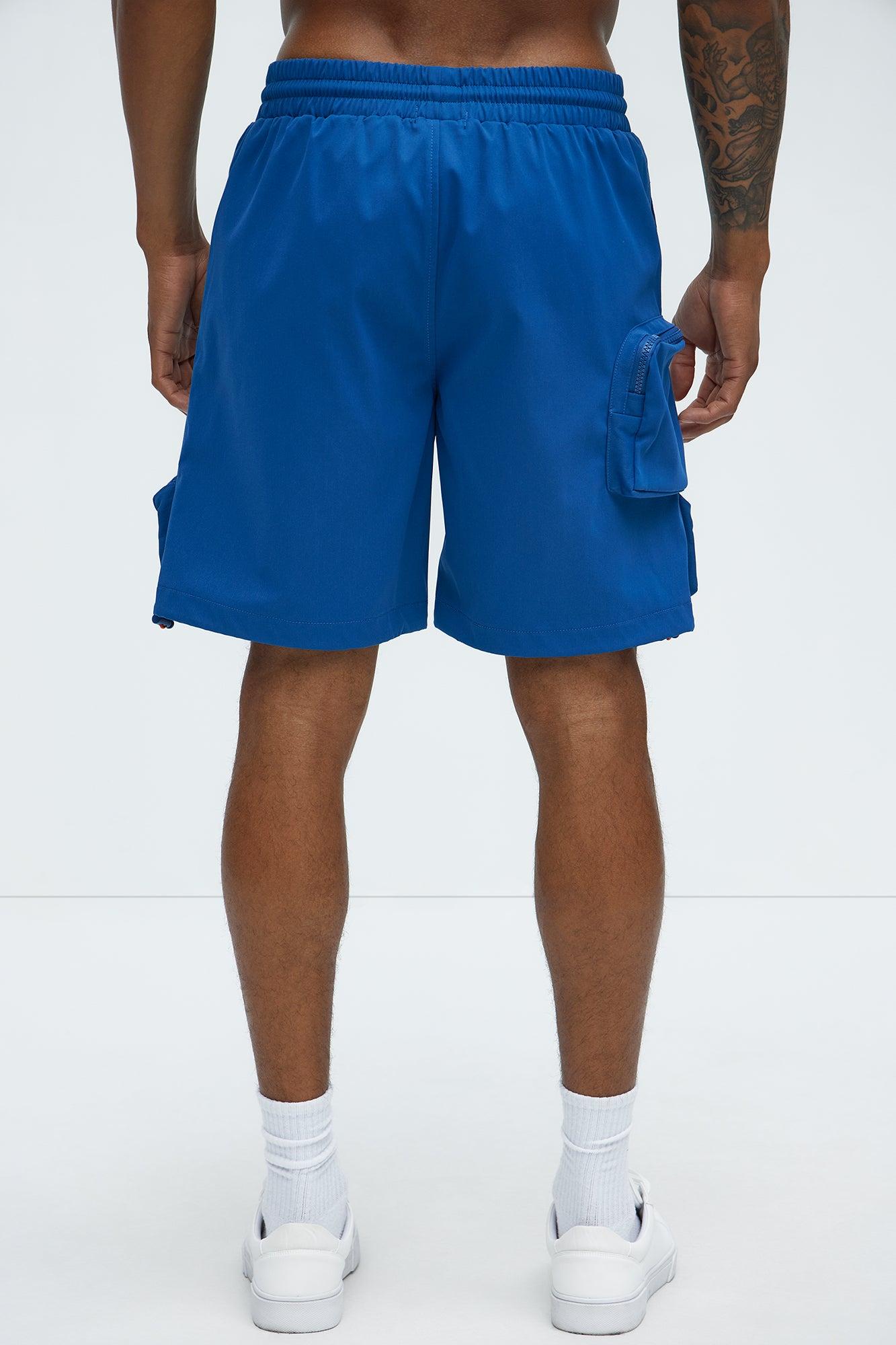 Gone Fishing Cargo Shorts - Blue Product Image
