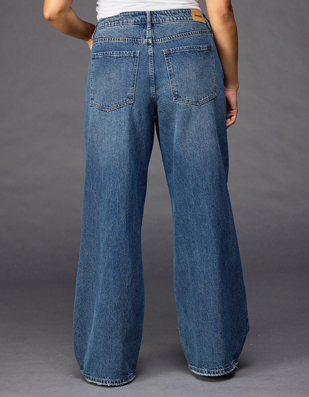 RSQ Womens High Rise Baggy Jeans - LIGHT VINTAGE Product Image