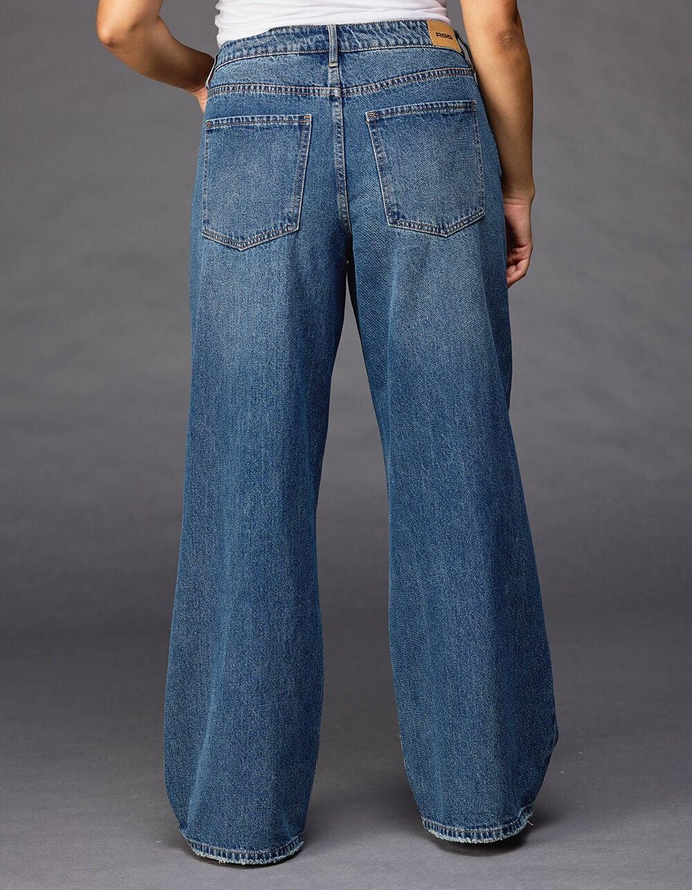 RSQ Womens High Rise Baggy Jeans - LIGHT VINTAGE Product Image