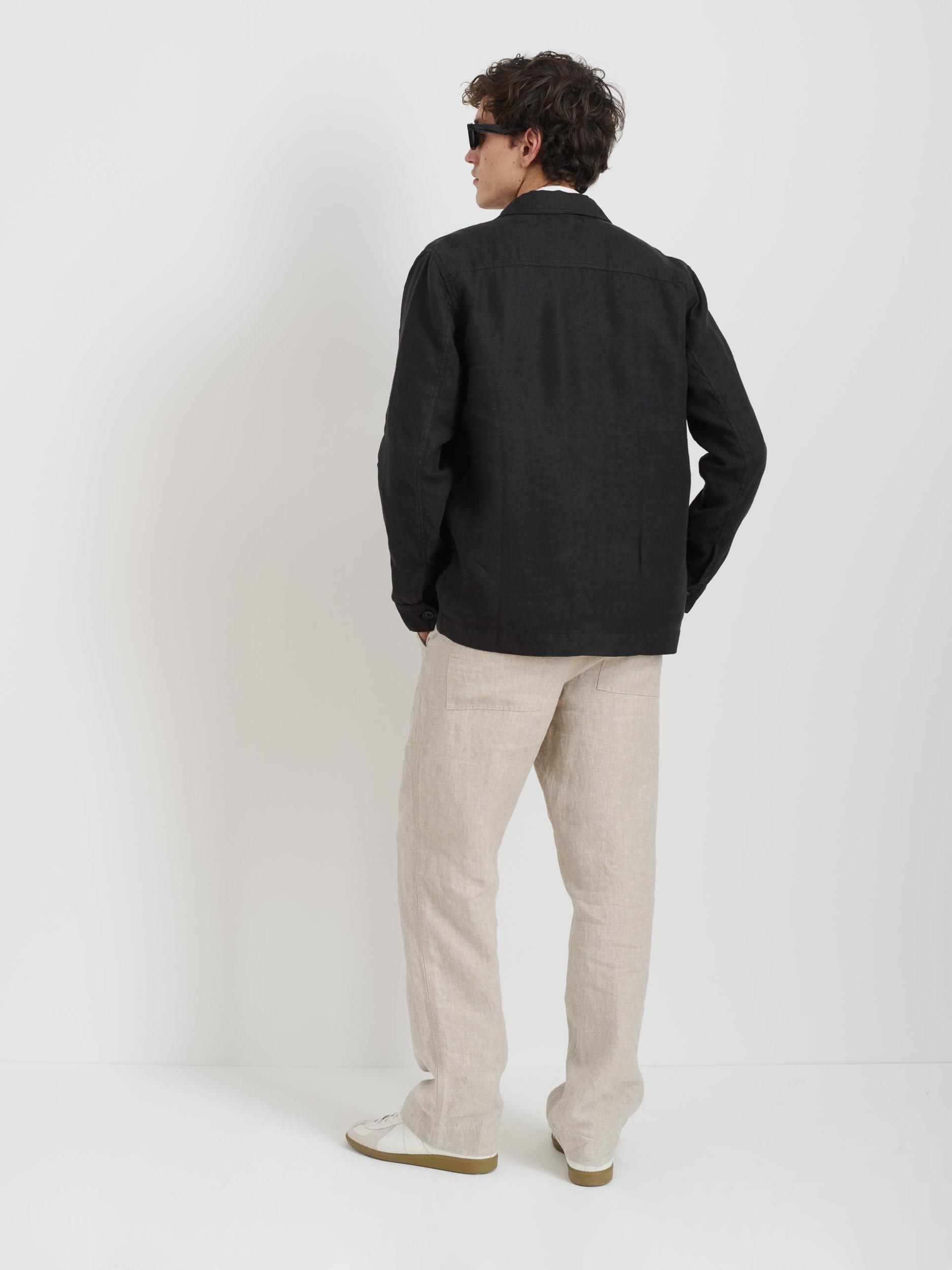 Garment Dyed Work Jacket in Linen Product Image
