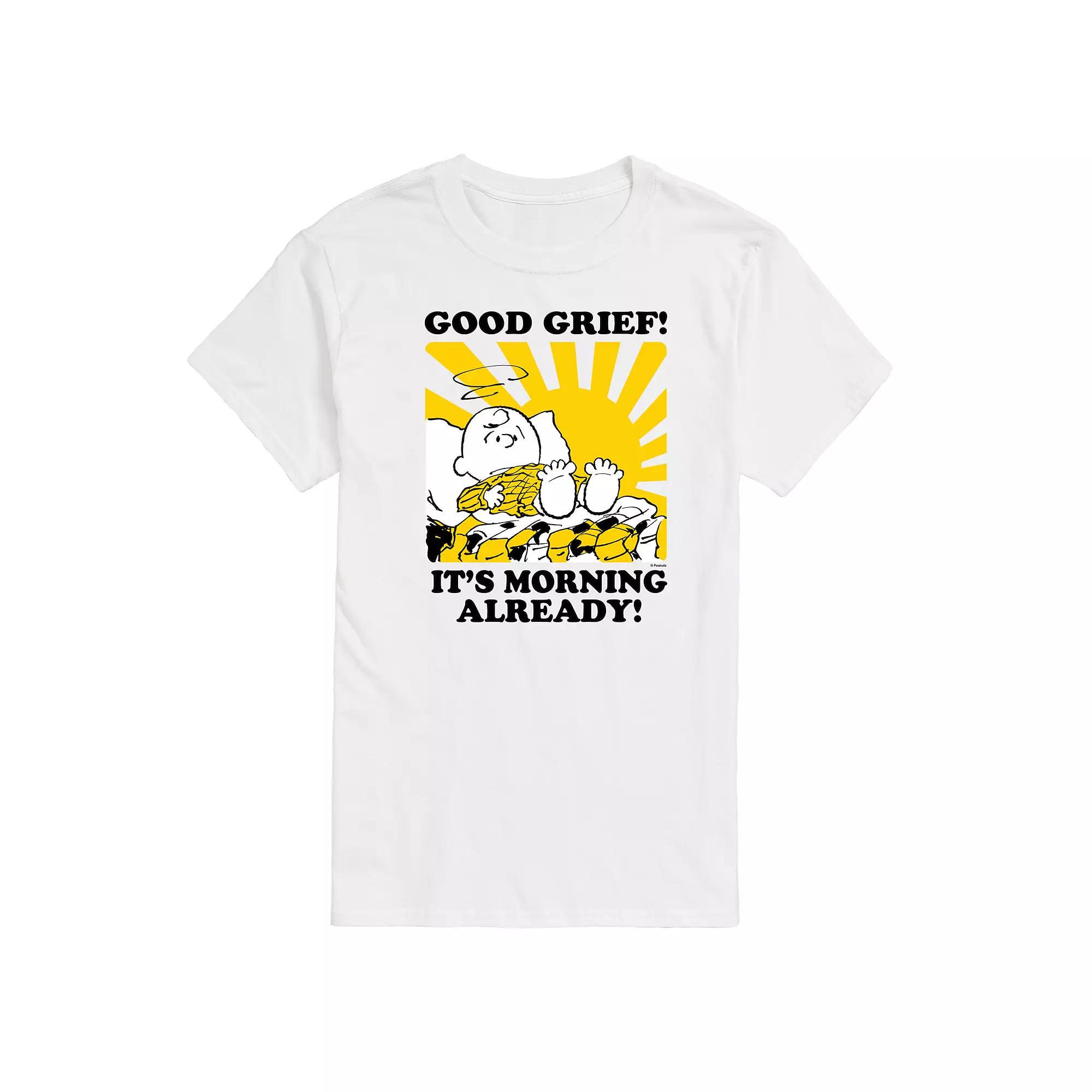 Men's Peanuts Its Morning Already Graphic Tee,  Product Image