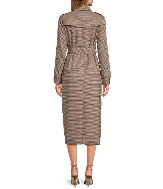 A Loves A Plaid Print High Rise Tie Waist Pleated A-Line Swing Mini Coordinating Skirt Product Image