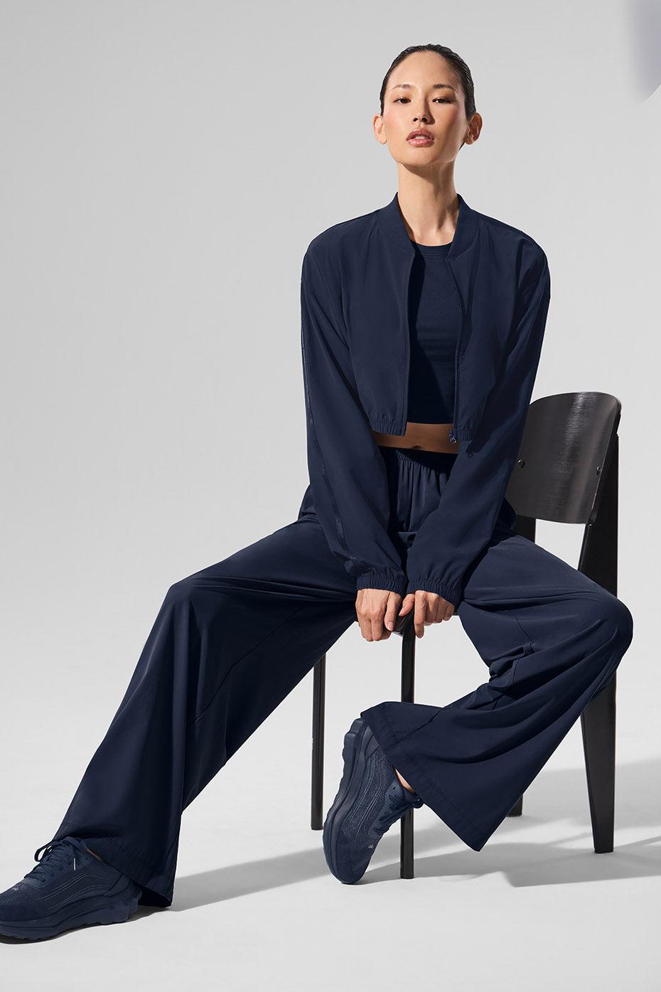 Breezy Wide Leg Pant - Navy Product Image