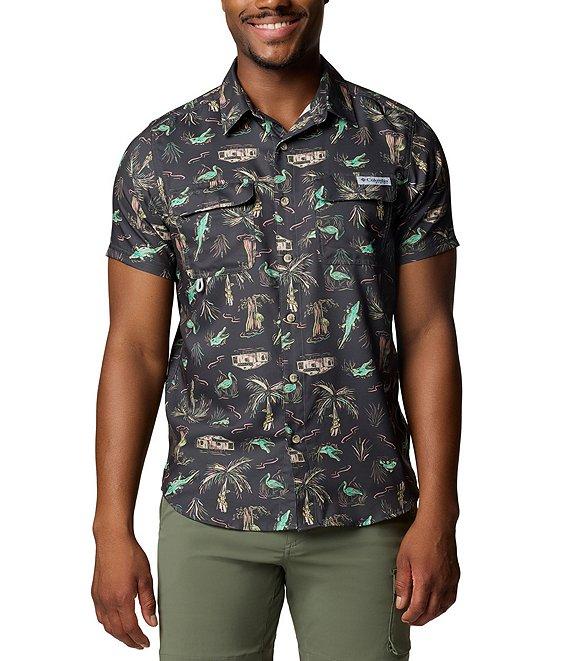 Columbia PFG Uncharted Printed Short Sleeve Woven Shirt Product Image