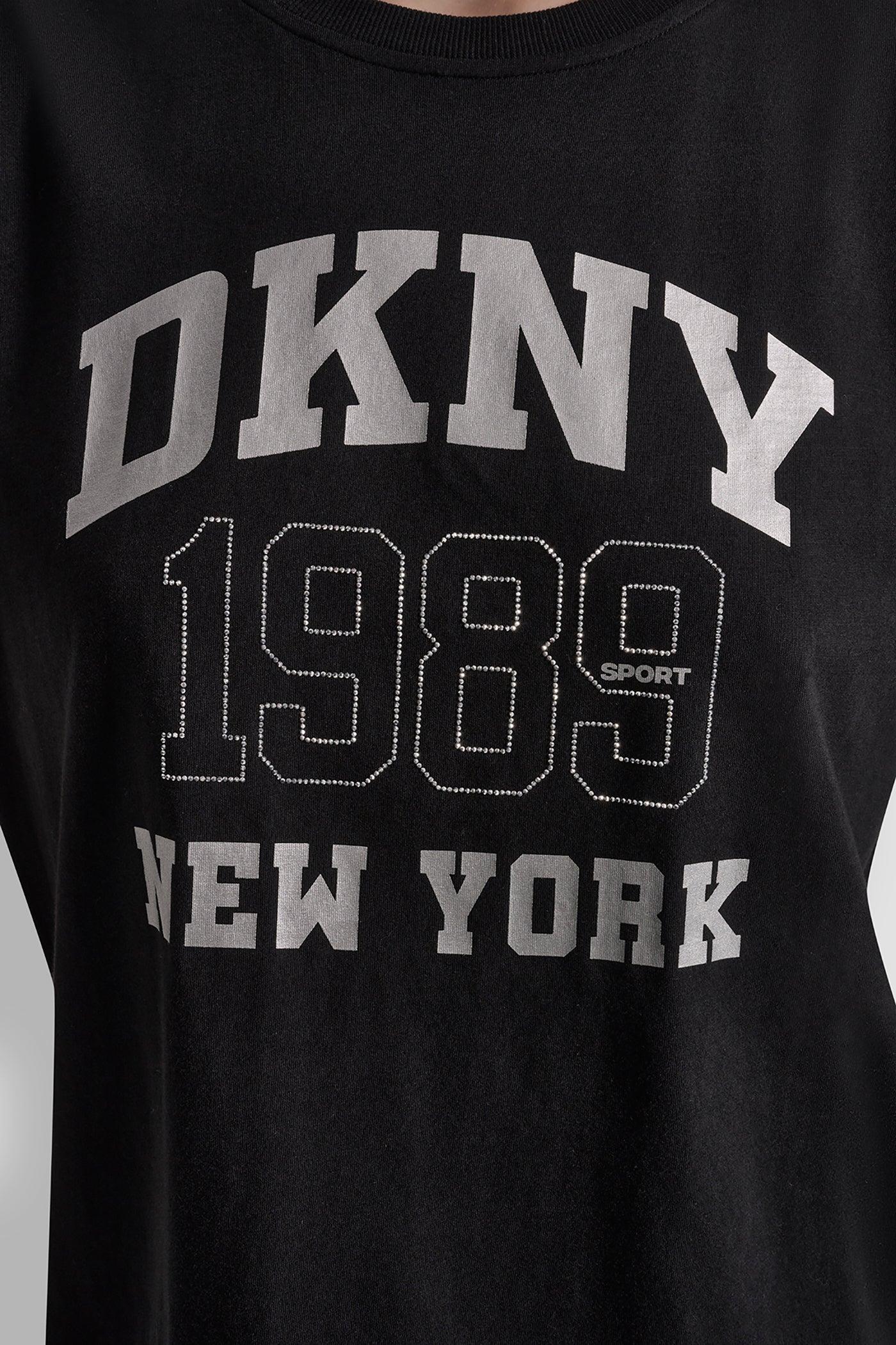 DKNY NY 1989 LOGO RHINESTUD LOGO TEE Product Image