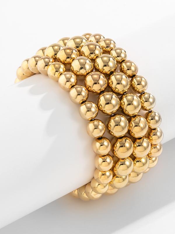 Beaded Solid Color Bracelet Accessories Product Image