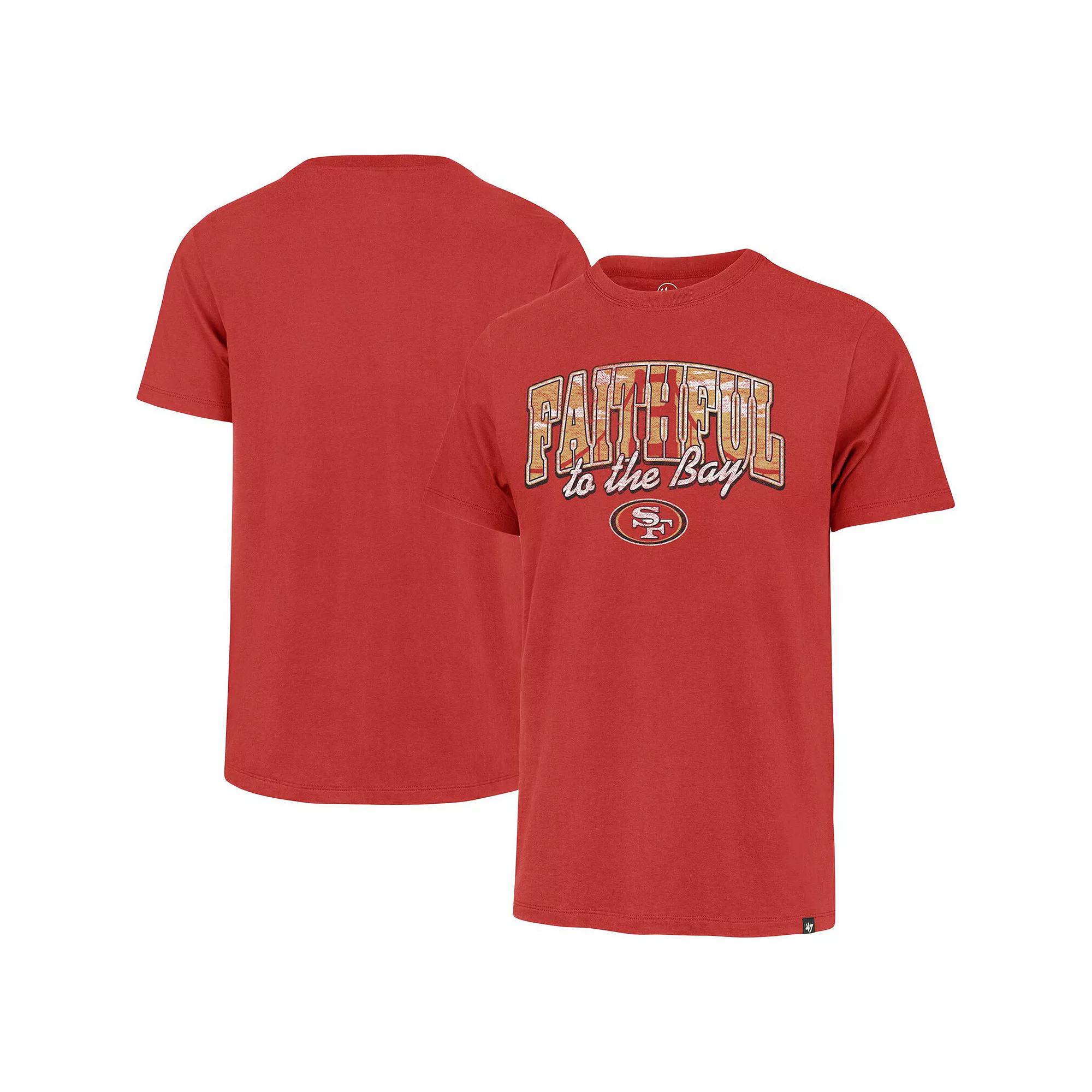 Men's '47 Scarlet San Francisco 49ers Regional Franklin T-Shirt,  Product Image