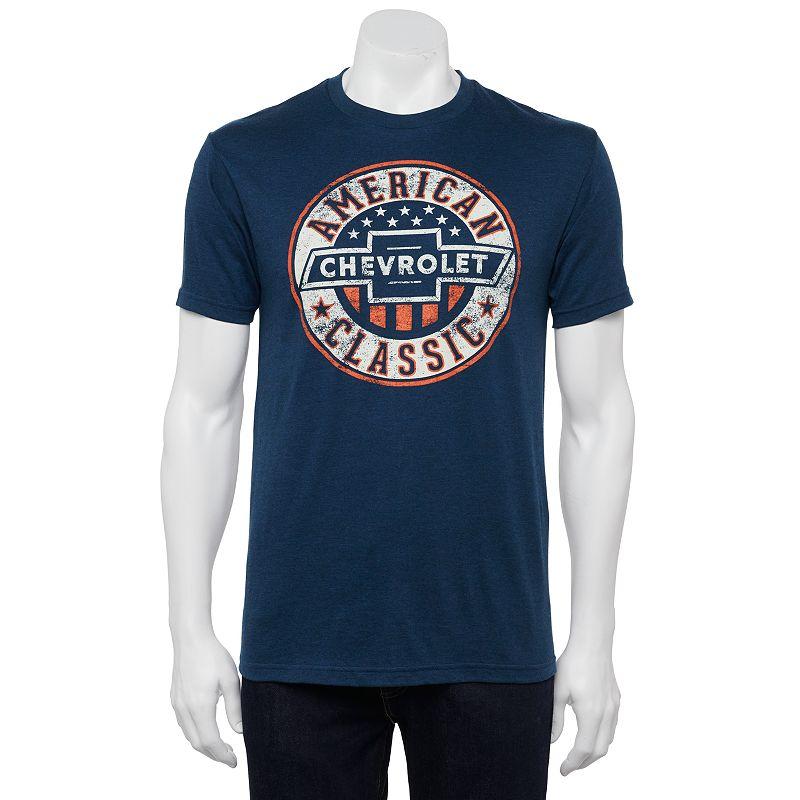 Men's Chevrolet American Classic Tee, Size: Large, Denim Grey Product Image