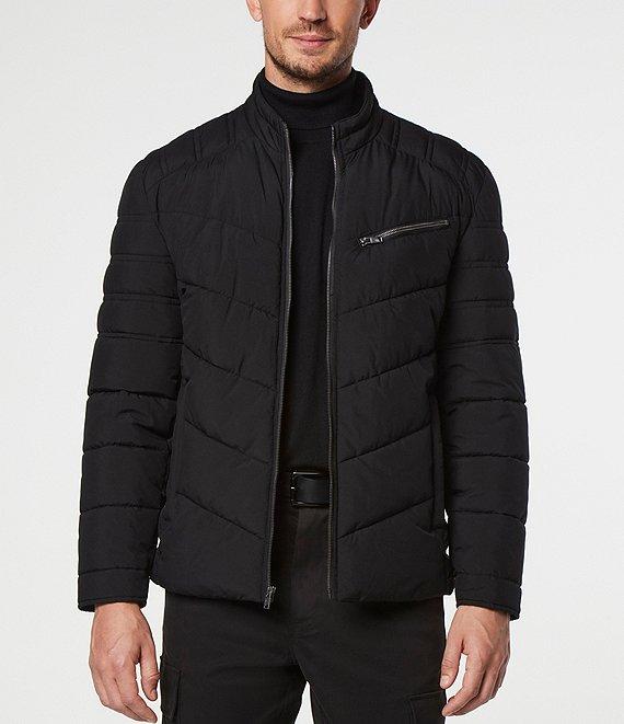 Andrew Marc Sport Winslow Quilted Moto Jacket Product Image