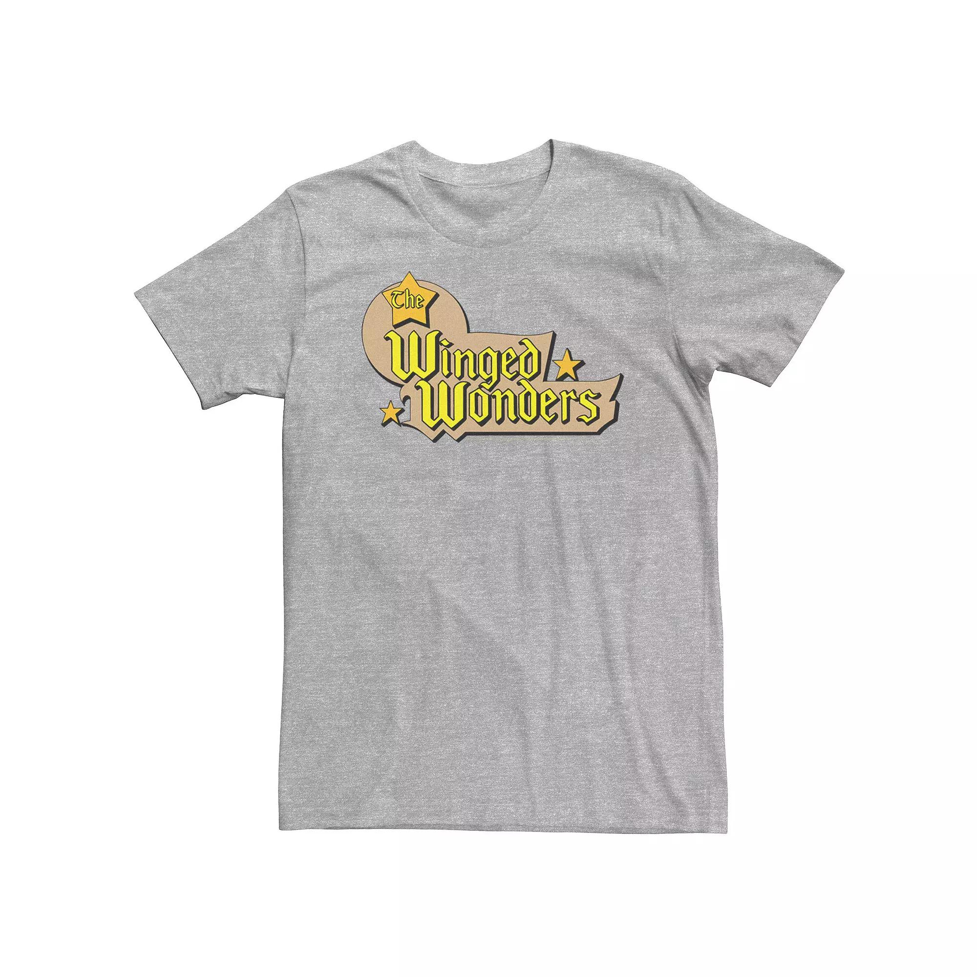 Big & Tall DC Comics The Winged Wonders Text Logo Tee, Men's,  Product Image
