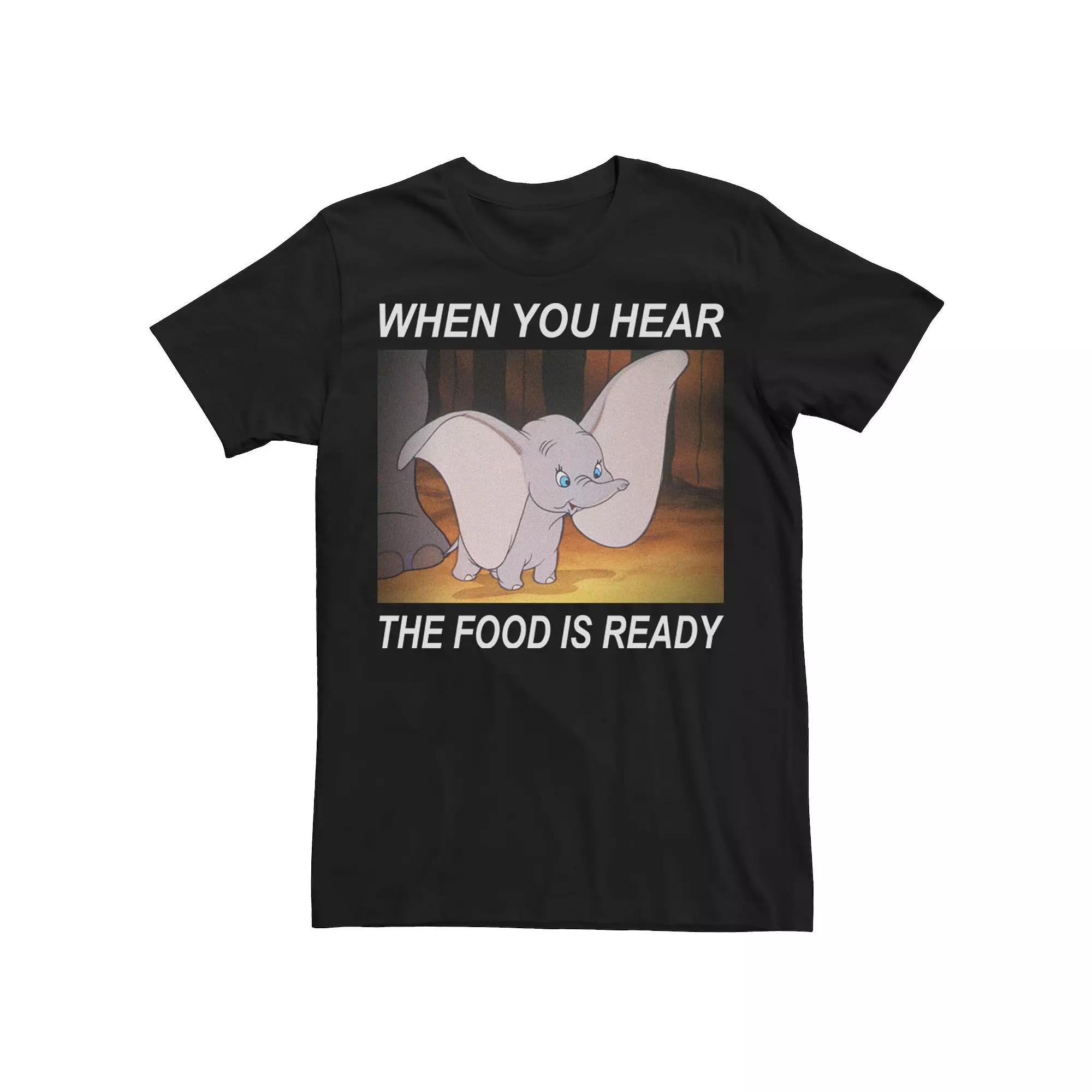 Disney's Dumbo Men's When You Hear The Food Is Ready Tee,  Product Image