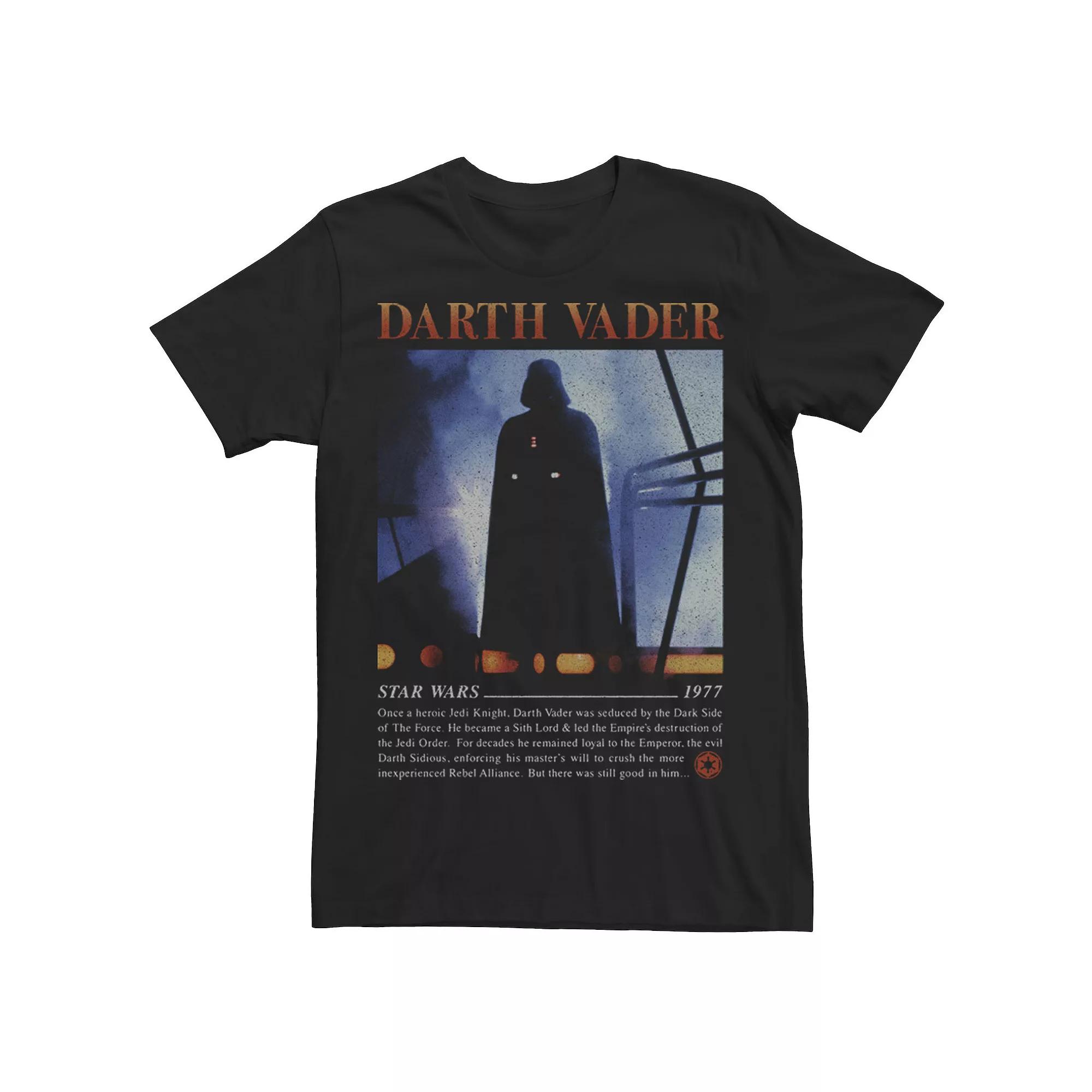 Men's Star Wars Darth Vadar Movie Poster Star Wars 1977 Tee,  Product Image