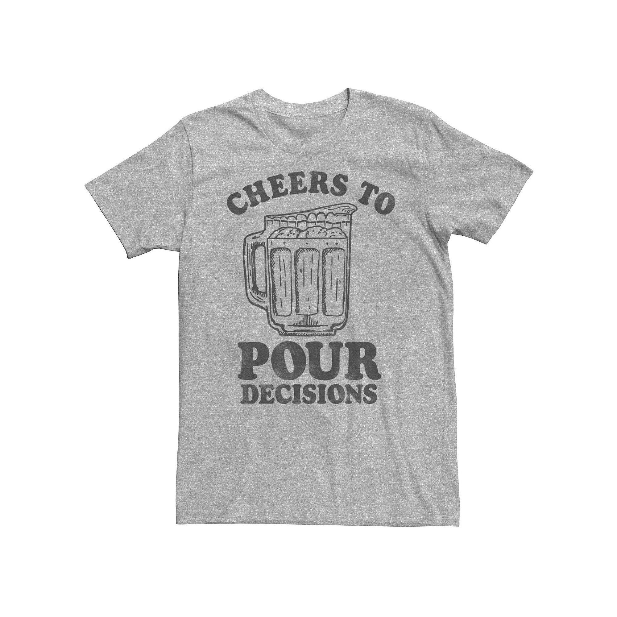 Men's Cheers To Pour Decisions Beer Tee,  Product Image
