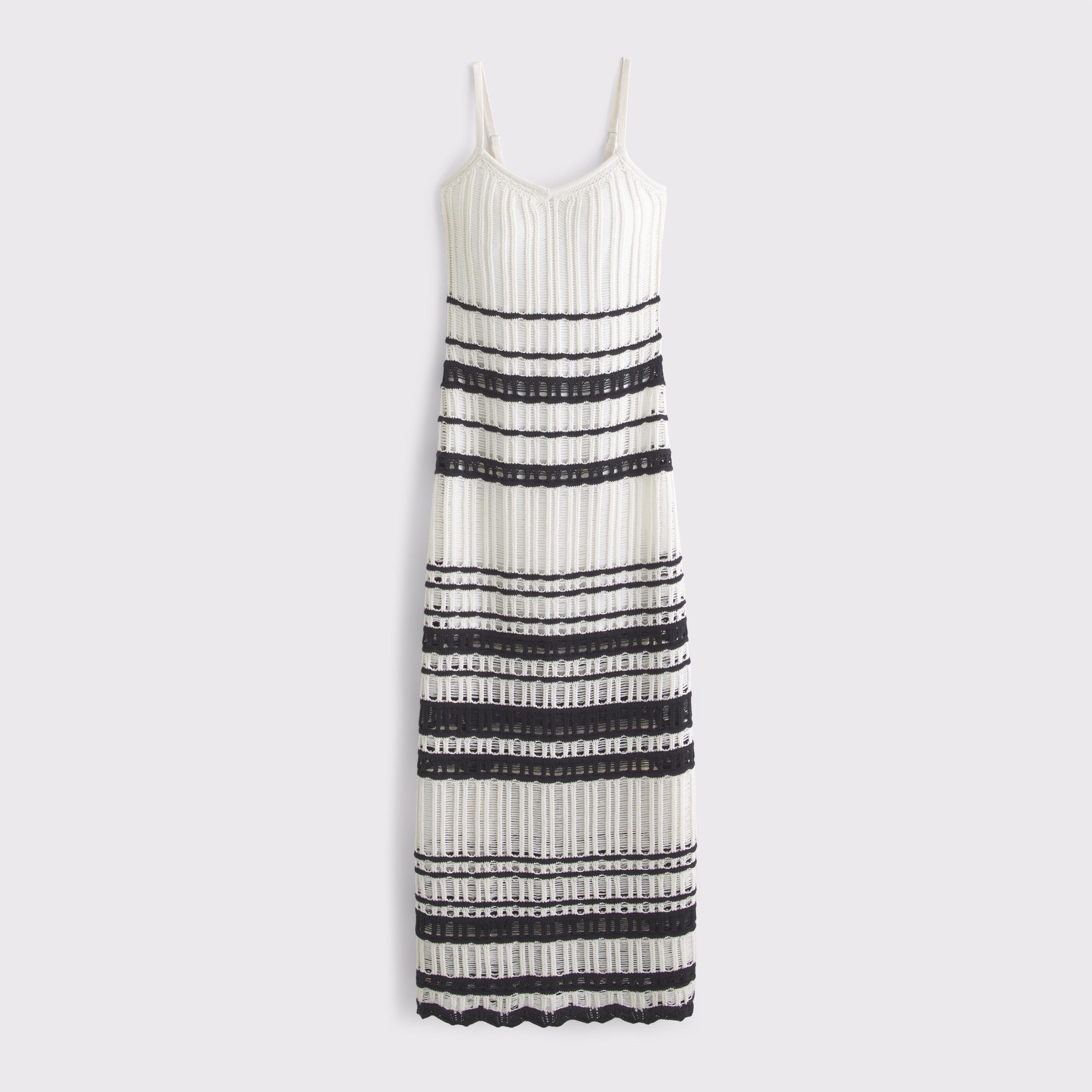 Crochet-Style Maxi Dress Product Image
