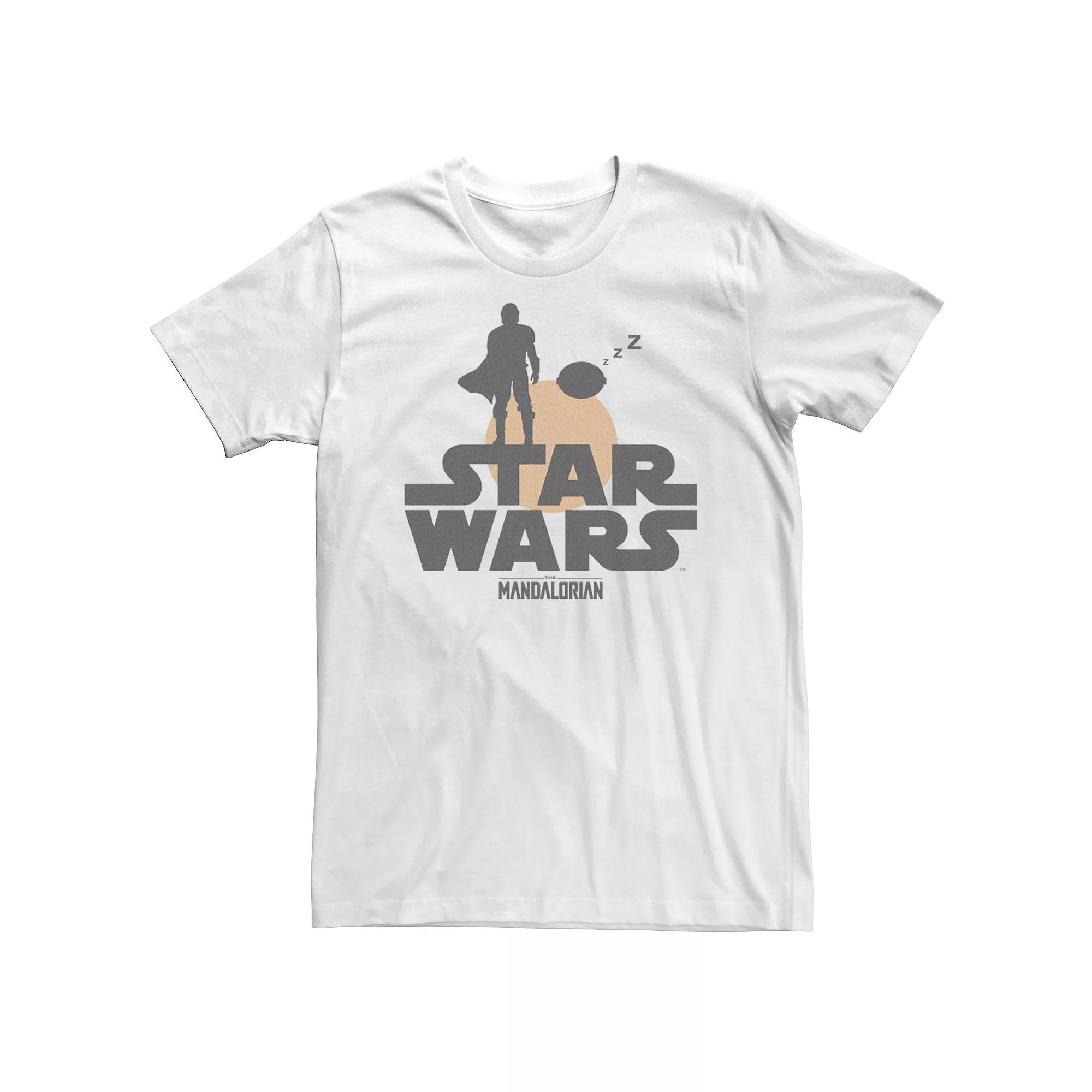 Big & Tall Star Wars The Mandalorian The Child Sunset Silhouette Logo Tee, Men's,  Product Image
