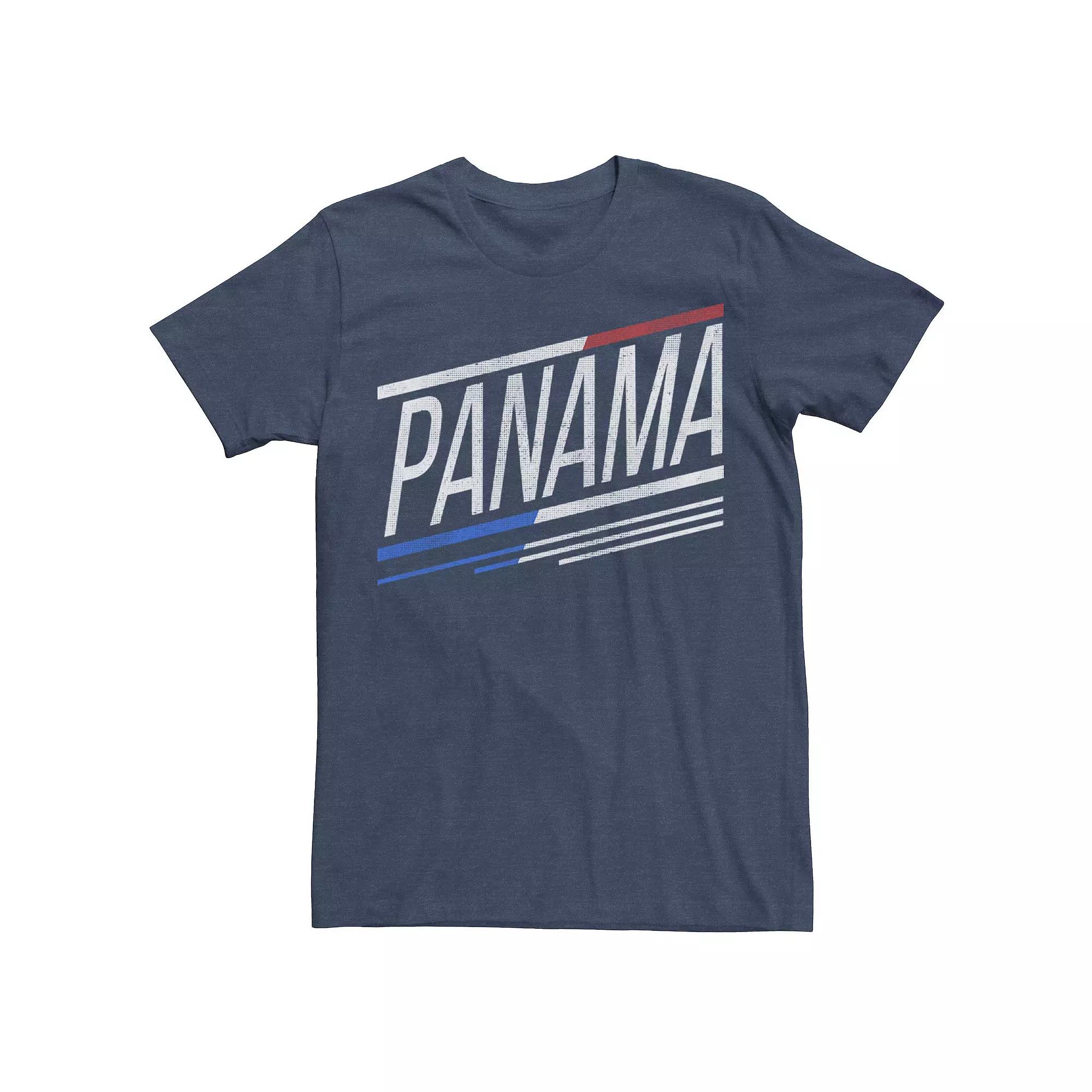 Men's Gonzales Panama Slanted Stripe Logo Tee,  Product Image