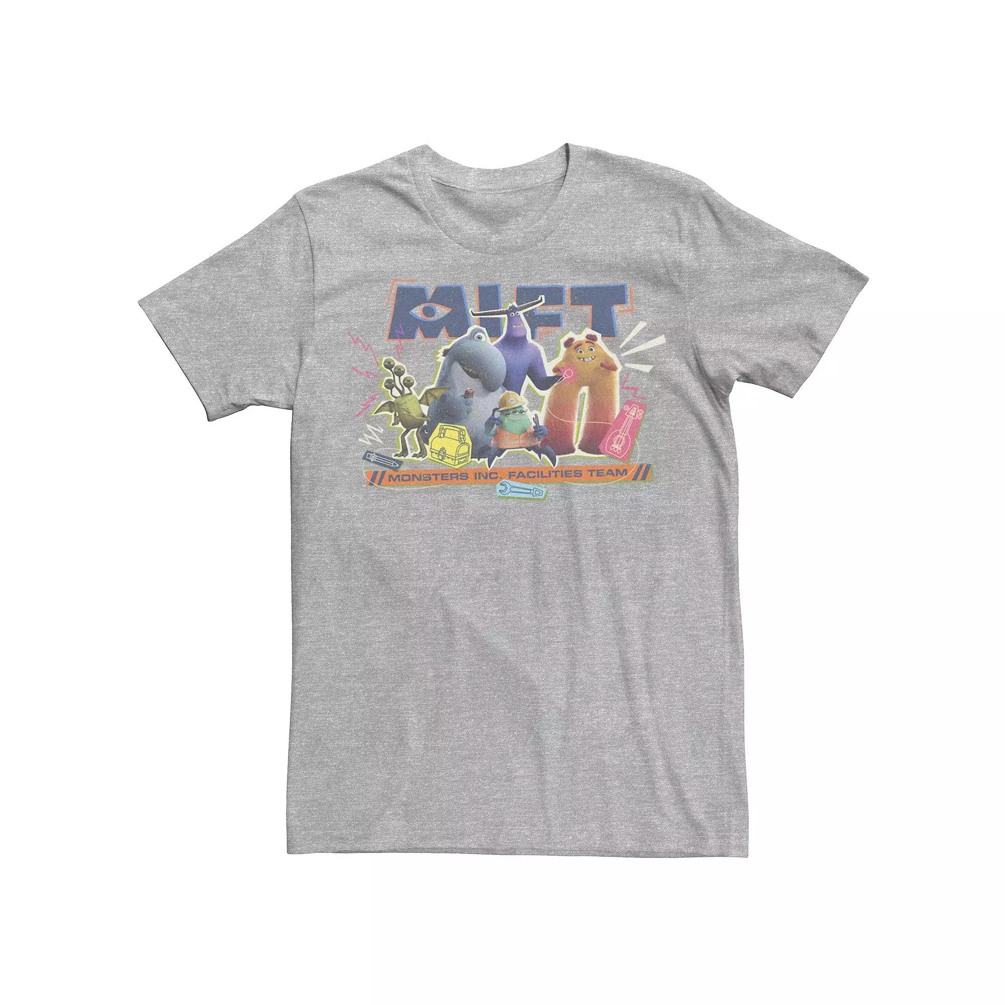 Disney / Pixar's Monsters At Work Men's MIFT Comedian Crew Tee, Boy's, Size: XL, Athletic Grey Product Image