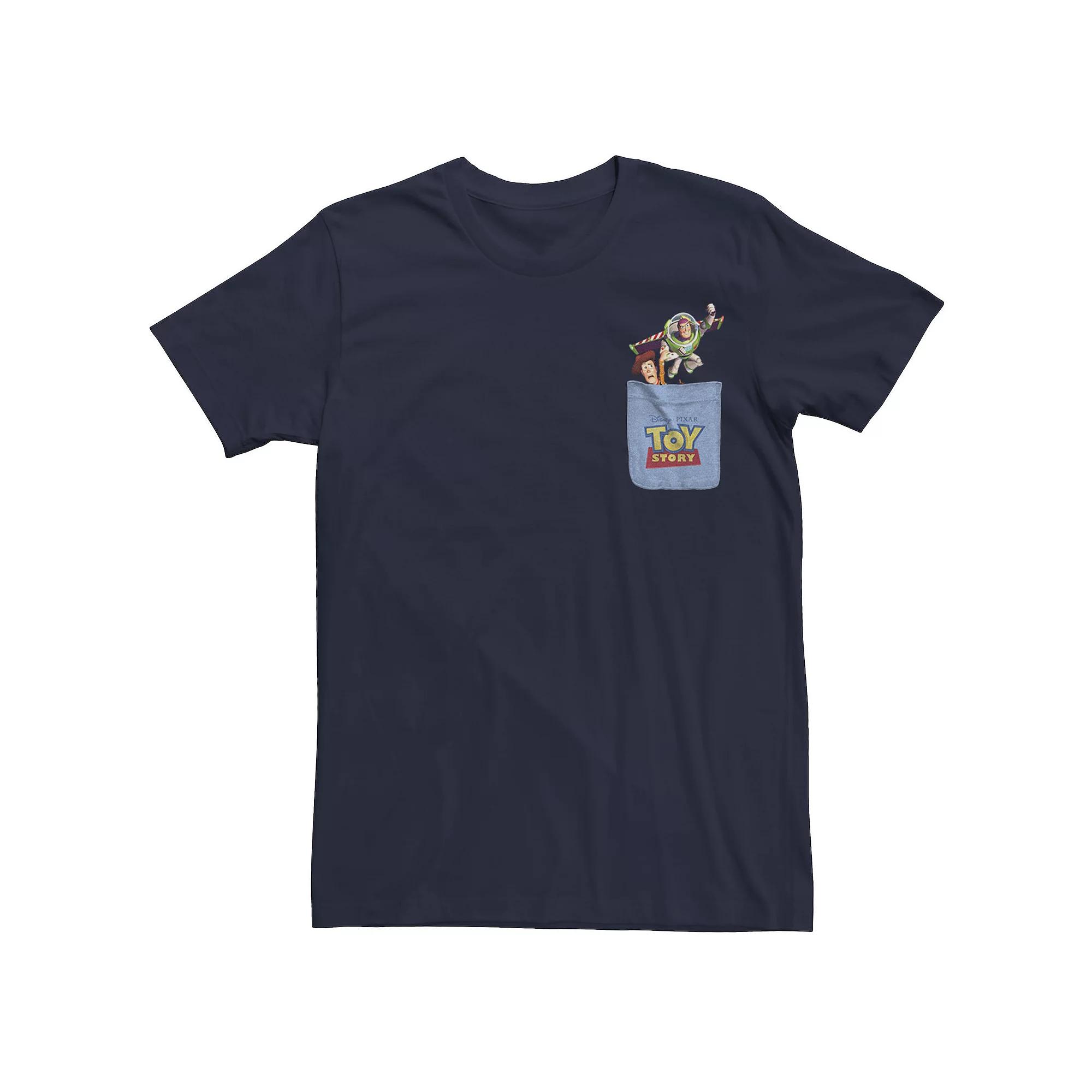 Disney / Pixar's Toy Story Woody Men's Faux Pocket Tee,  Product Image