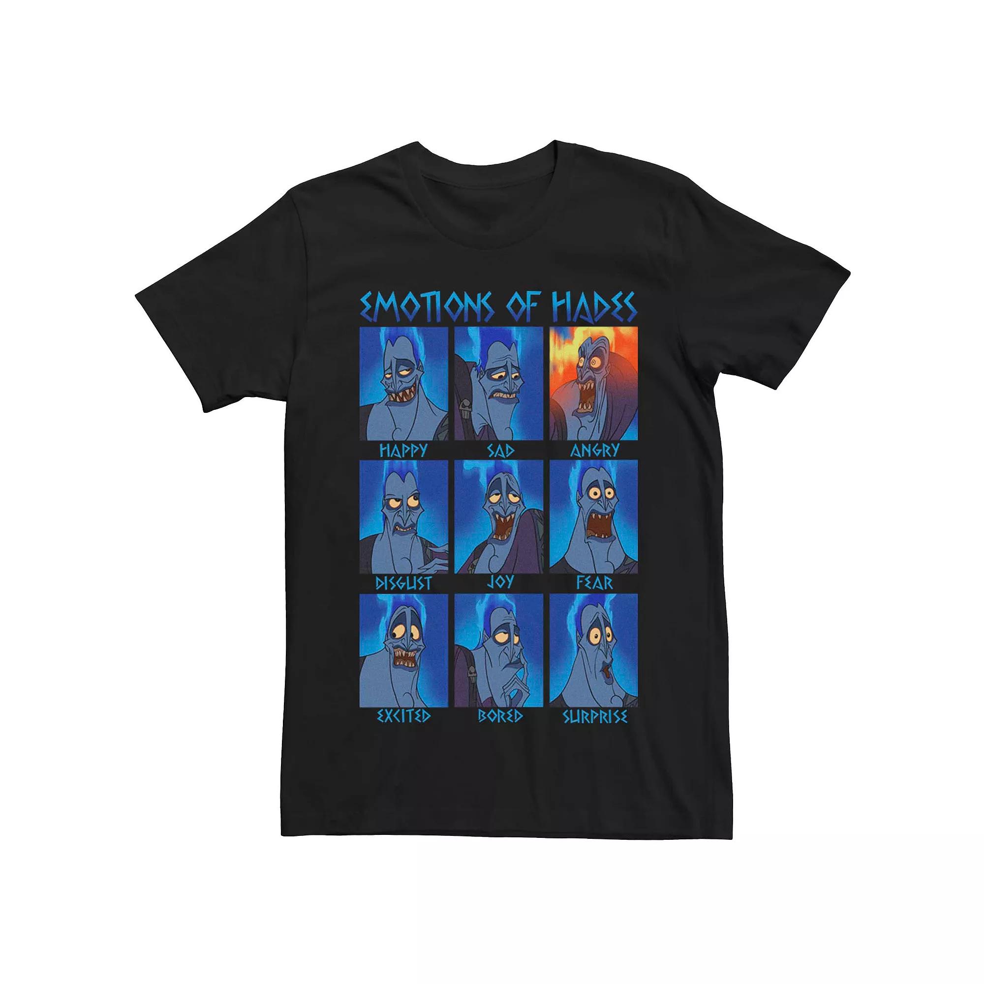 Disney's Hercules Hades Emotions Poster Men's Graphic Tee,  Product Image