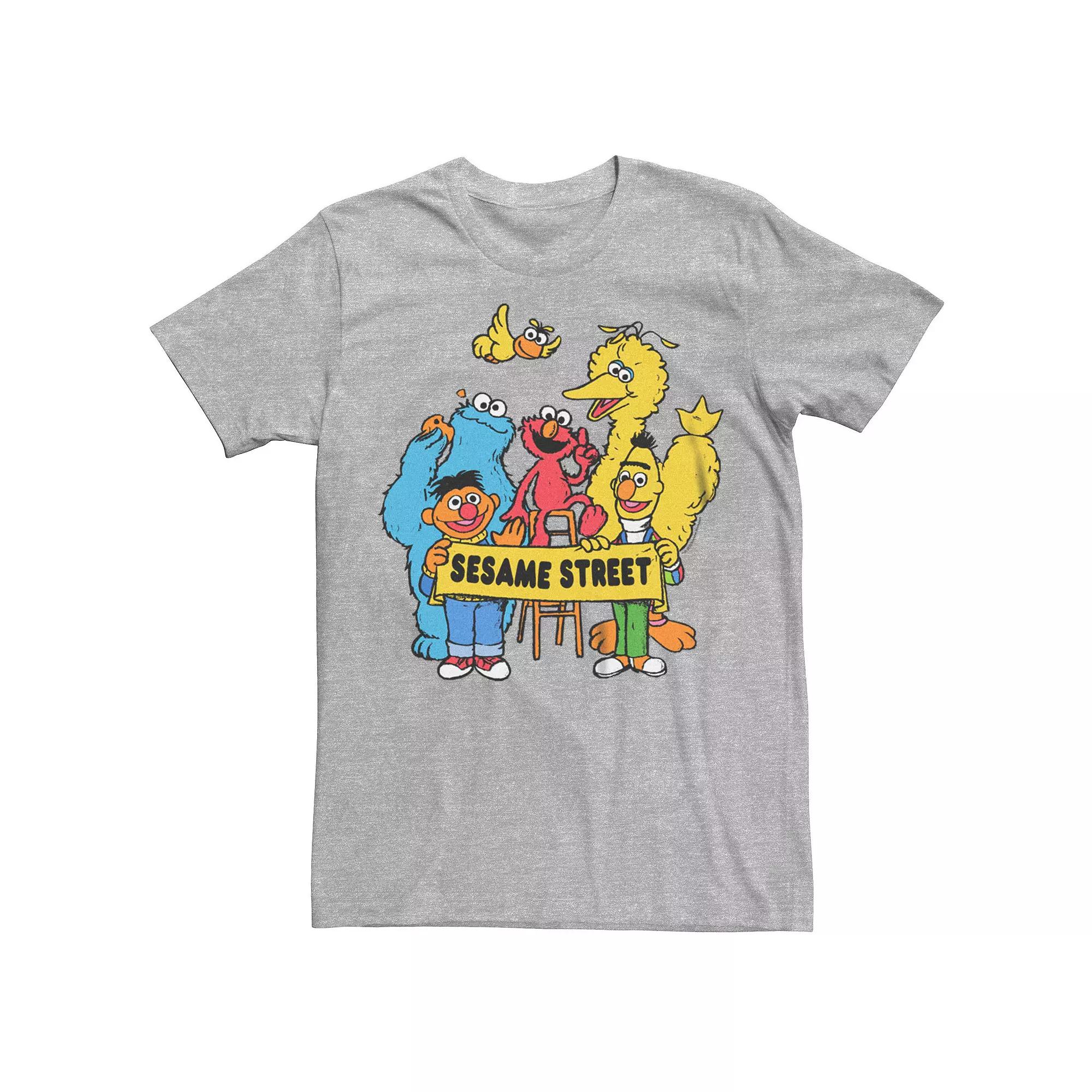 Men's Sesame Street Banner Group Tee,  Product Image