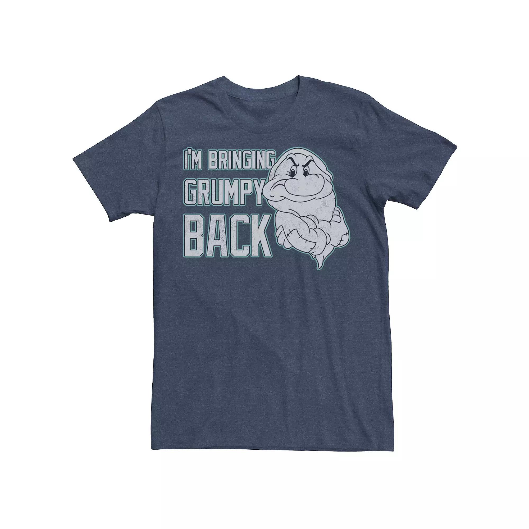 Disney's Snow White Men's I'm Bringing Grumpy Back Portrait Graphic Tee,  Product Image