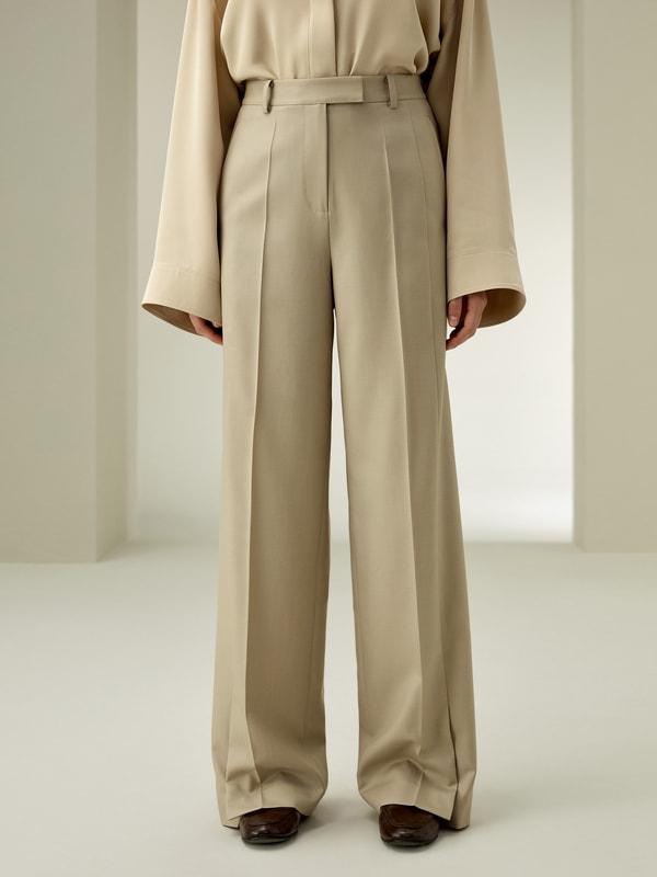 LILYSILK Women'S Wool Slacks - Black Wool Silk Blend - Ultimate Luxury Machine Washable Trousers 16 Product Image