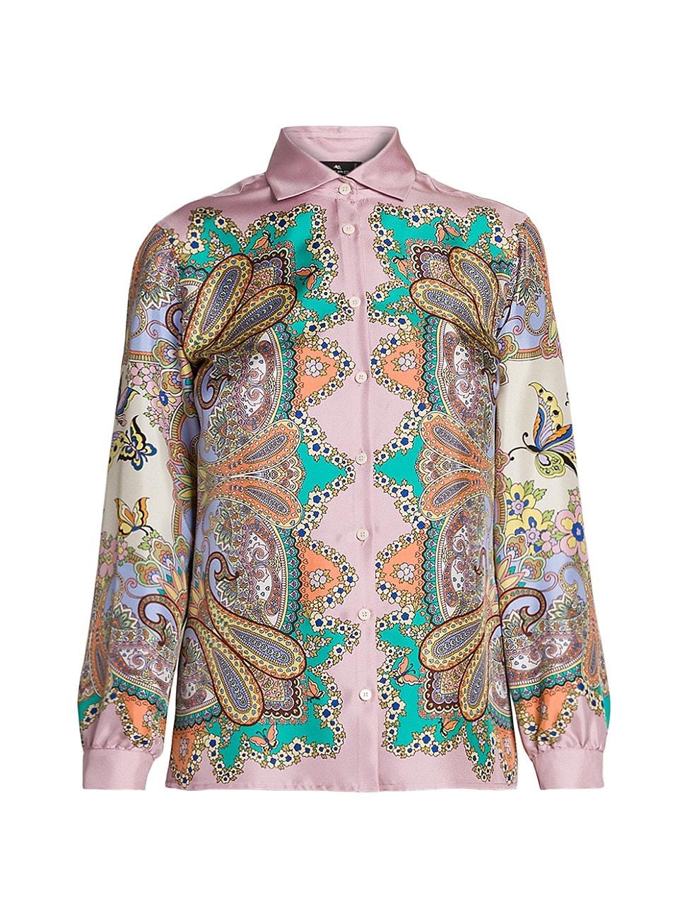 Womens Lucky Charm Flower Medallion Shirt Product Image