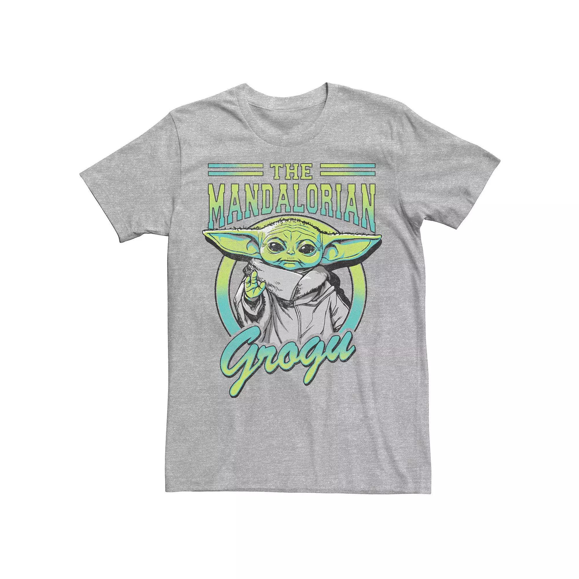 Men's Star Wars: The Mandalorian Grogu Logo Portrait Tee,  Product Image