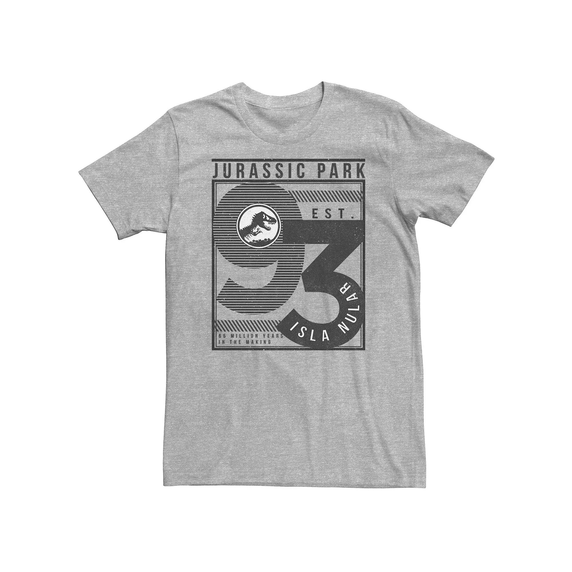 Big & Tall Jurassic Park Est. 93 Isla Nublar Poster Tee, Men's,  Product Image