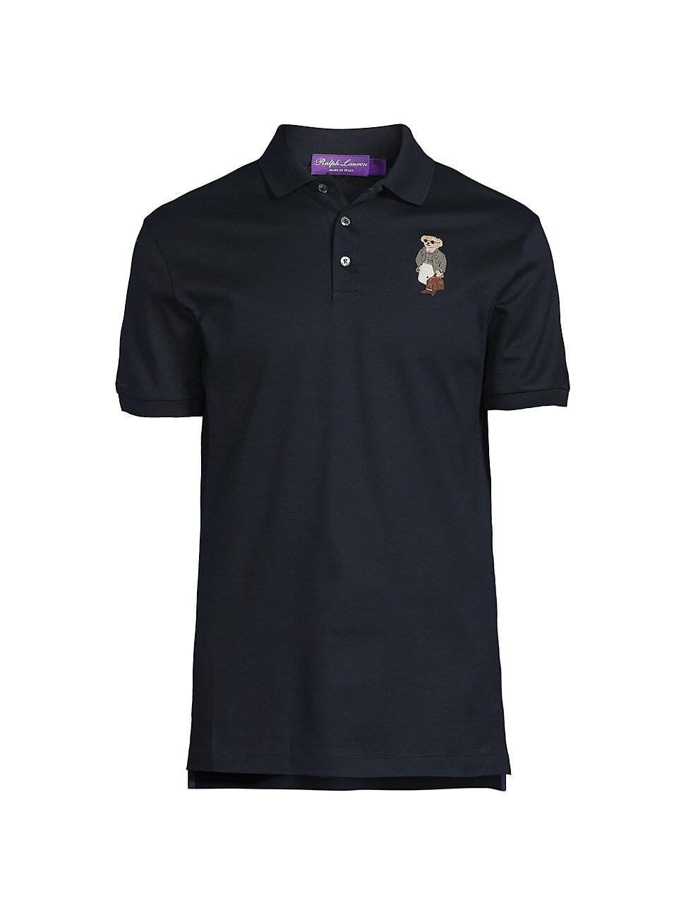 Mens Custom-Slim-Fit Polo Bear Piqu Polo Shirt Product Image