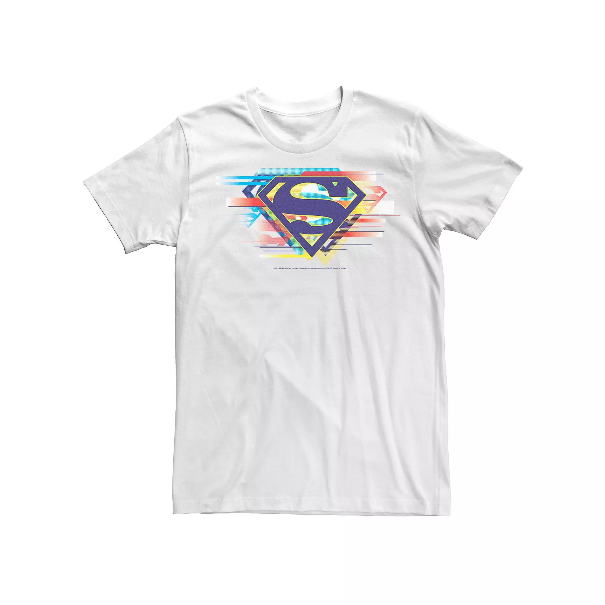 Men's DC Comics Superman Tri Colored Chest Logo Graphic Tee,  Product Image