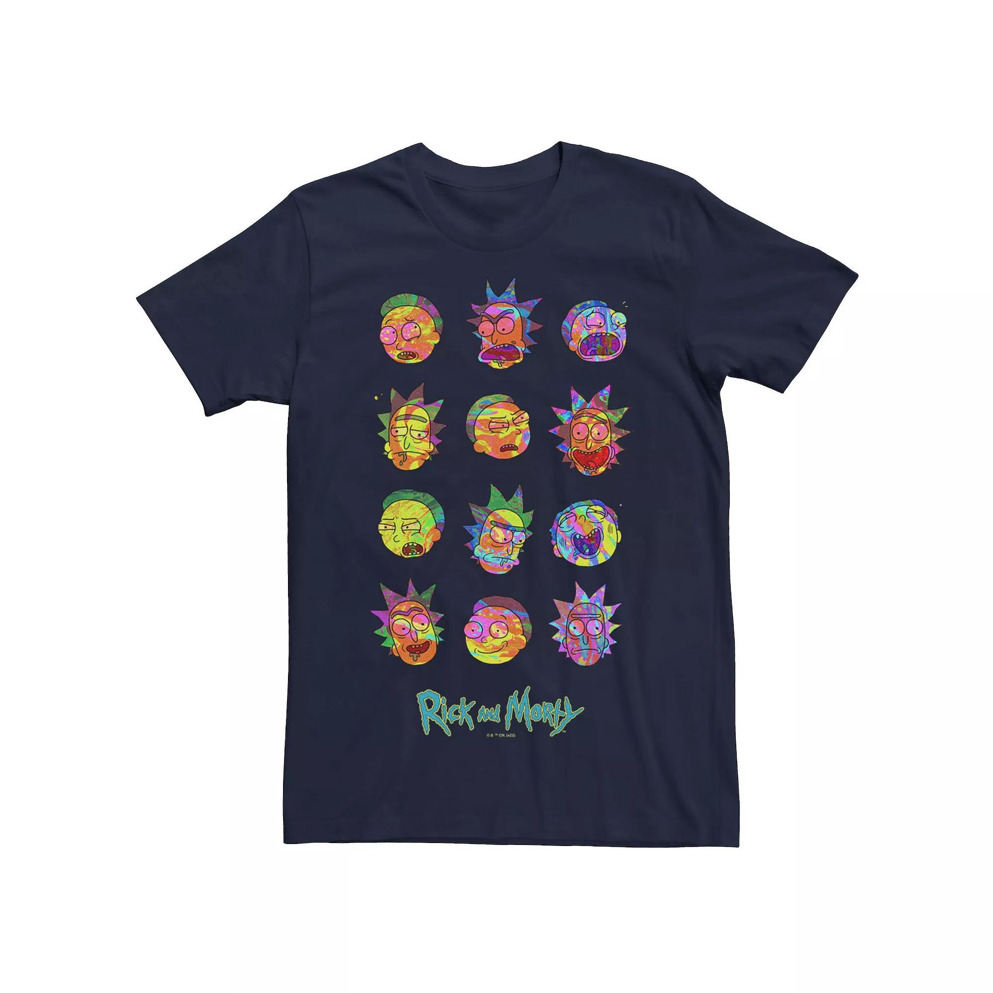 Men's Rick And Morty Bright Face Tee,  Product Image