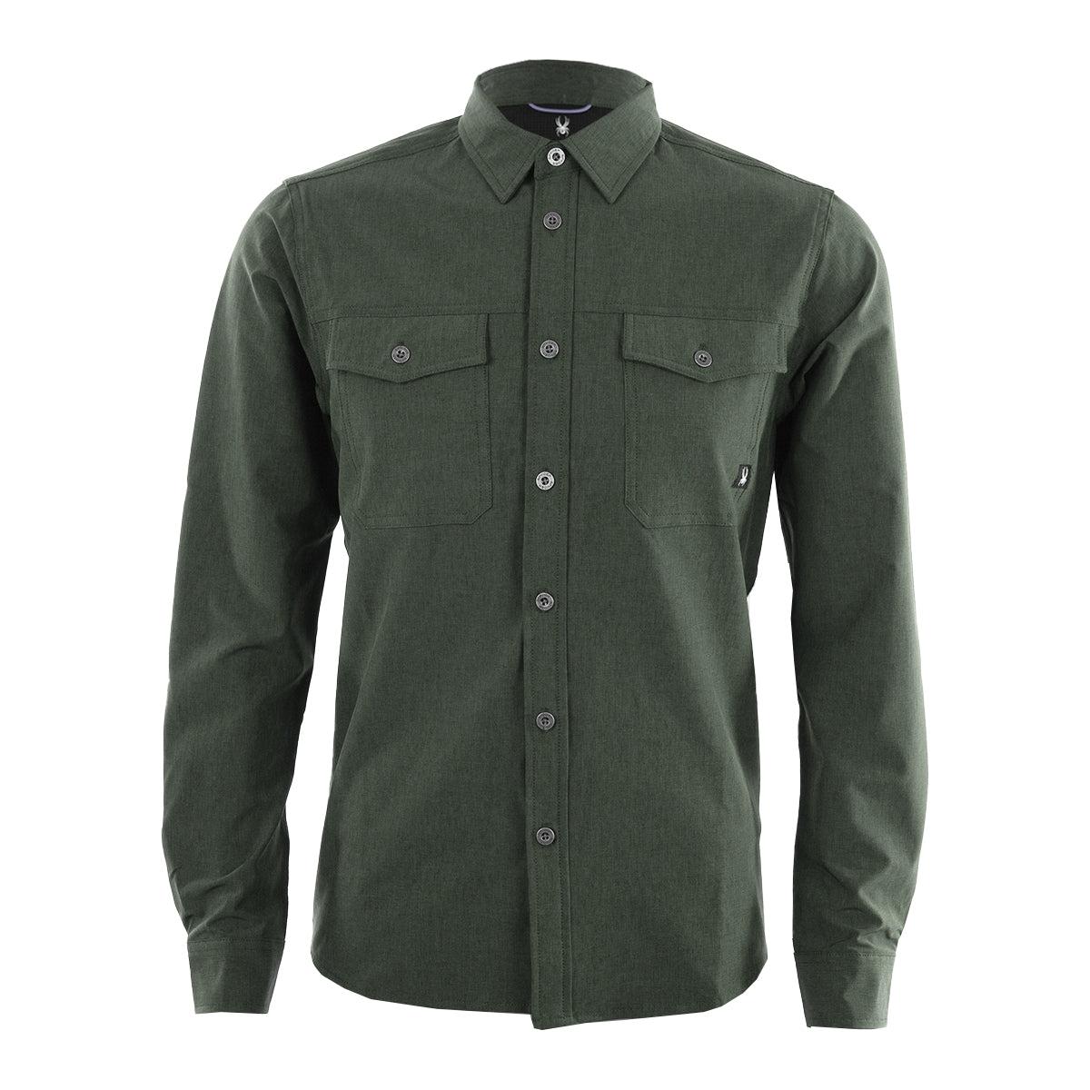Spyder Men's Melange Long Sleeve 2 Pocket Shirt Product Image